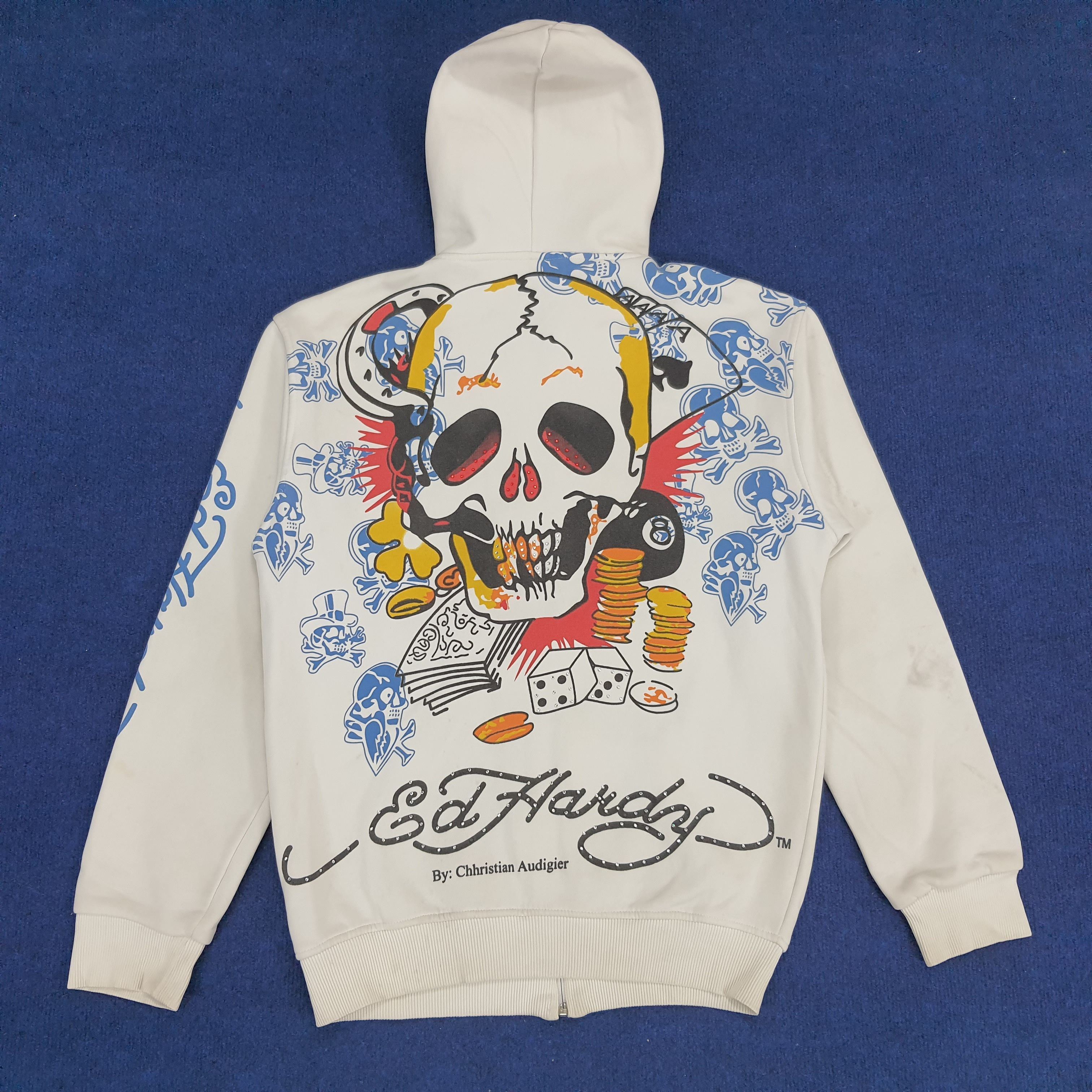 Christian Audigier × Ed Hardy × Vintage Vintage Ed Hardy by Christian Audigier Overprint Hoodies Size US M / EU 48-50 / 2 - 1 Thumbnail