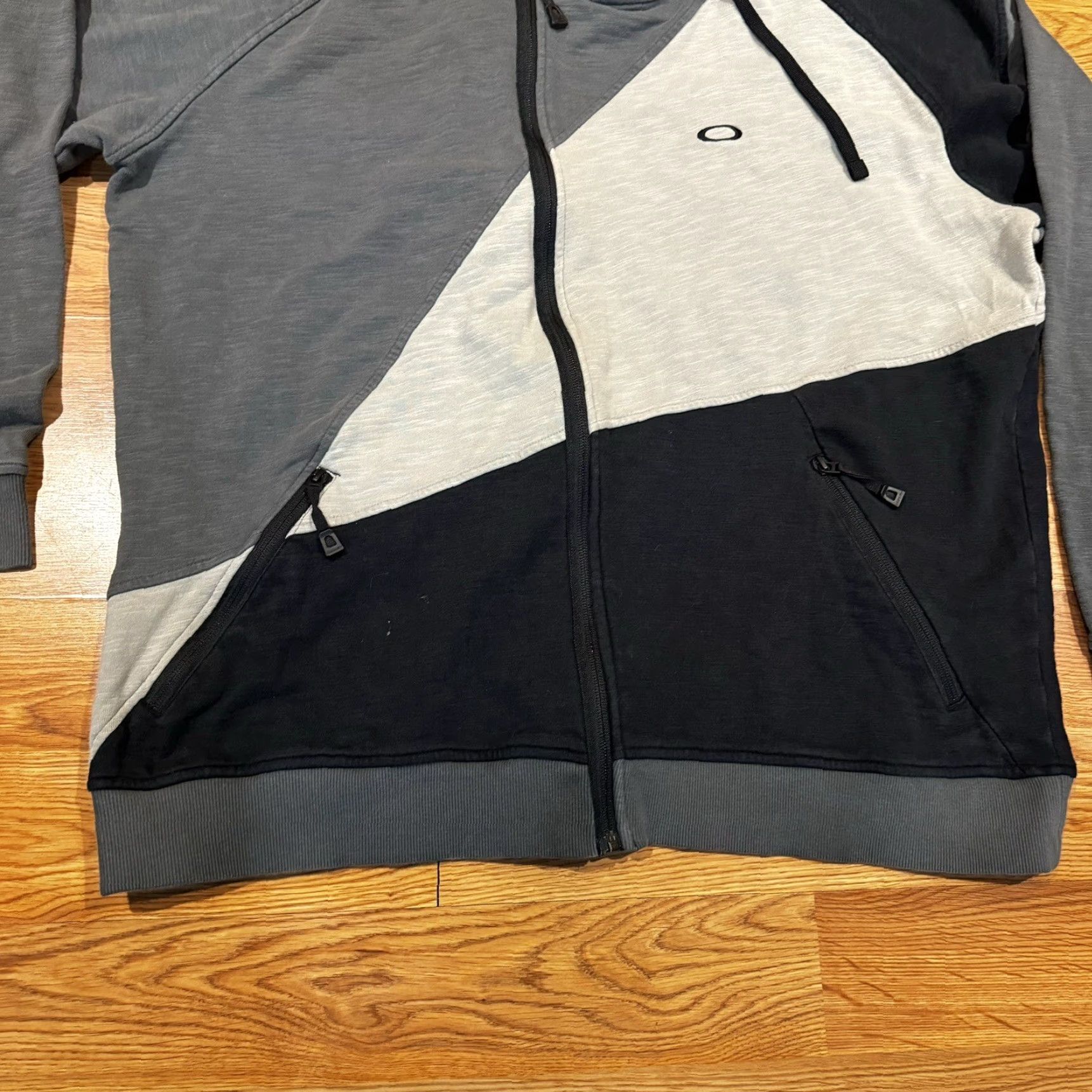 Oakley Oakley Jacket Parka Geometric Gray Black Fleece Water Repellent Mid-Length Zip Men’s 2XL Size US XXL / EU 58 / 5 - 4 Thumbnail