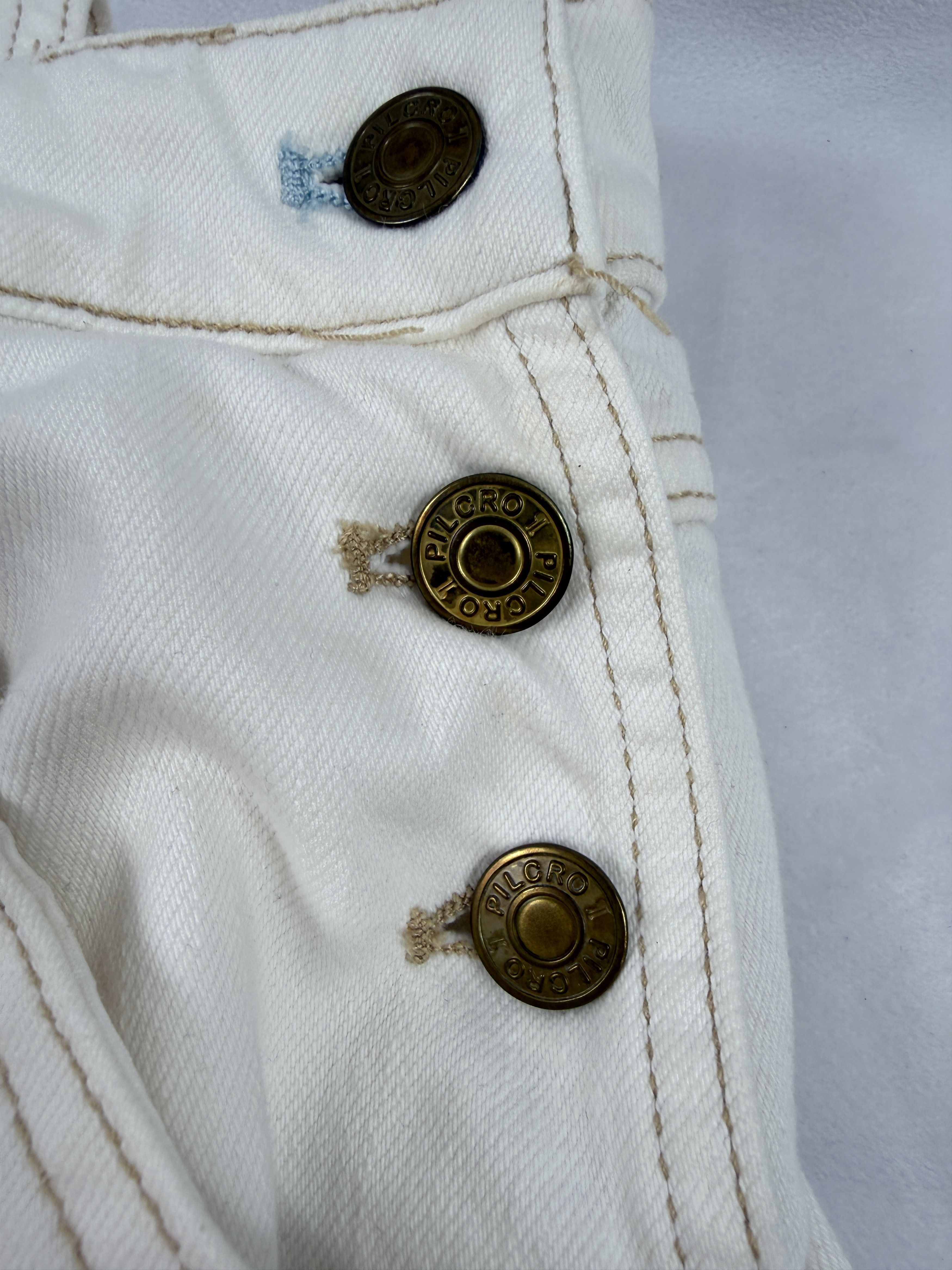 Anthropologie Anthropologie Pilcro Cutoff Bib Shorts Size 29" - 3 Thumbnail