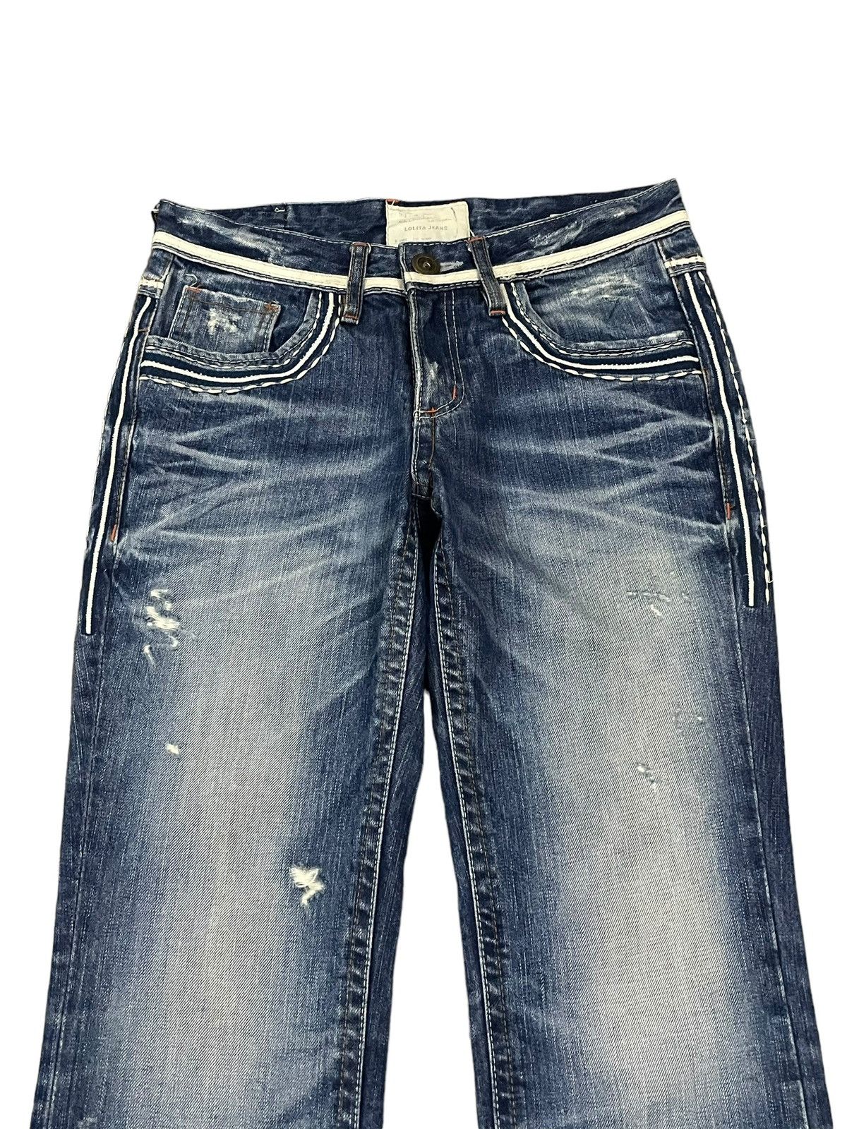 Vtg Y2K Japanese Strong Distinctive Stitch Style Flare Jeans