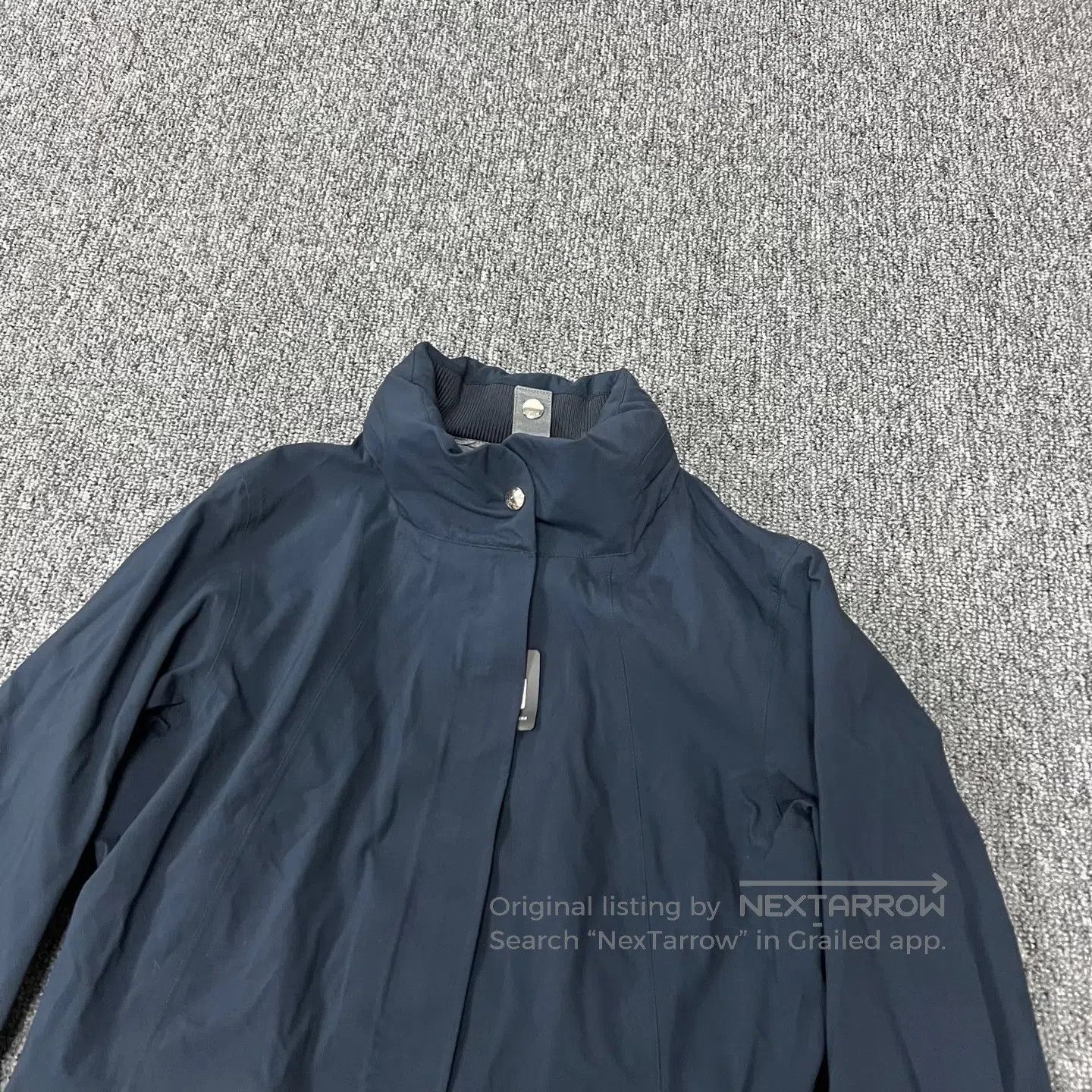 Hermes Hermes Bluish-black, adhesive-coated outdoor jacket| Size XS / US 0-2 / IT 36-38 - 3 Thumbnail