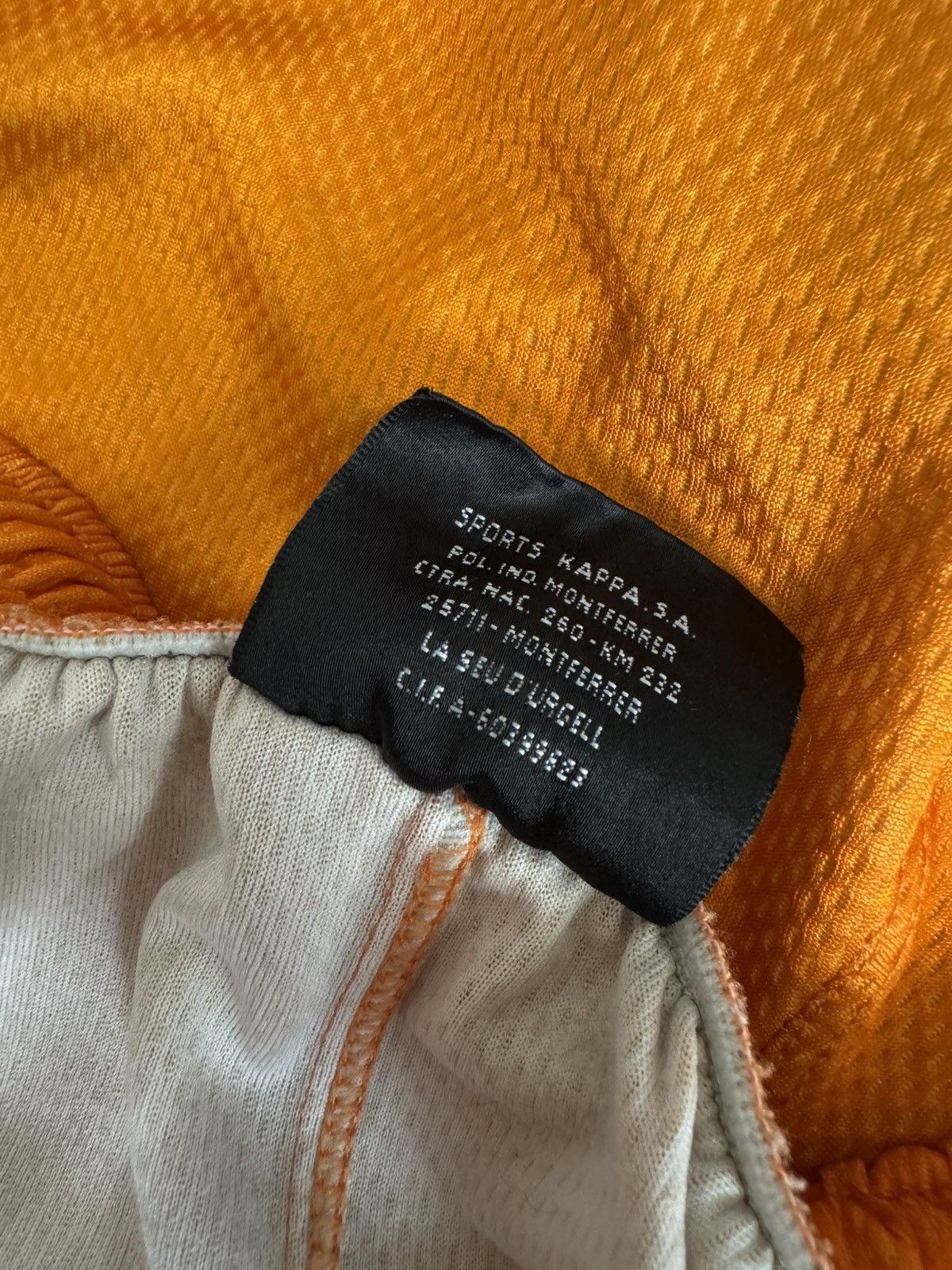 Kappa Barcelona Vintage Kappa Gaya Mesh Shorts M — Orange & Navy Size US 32 / EU 48 - 6 Thumbnail
