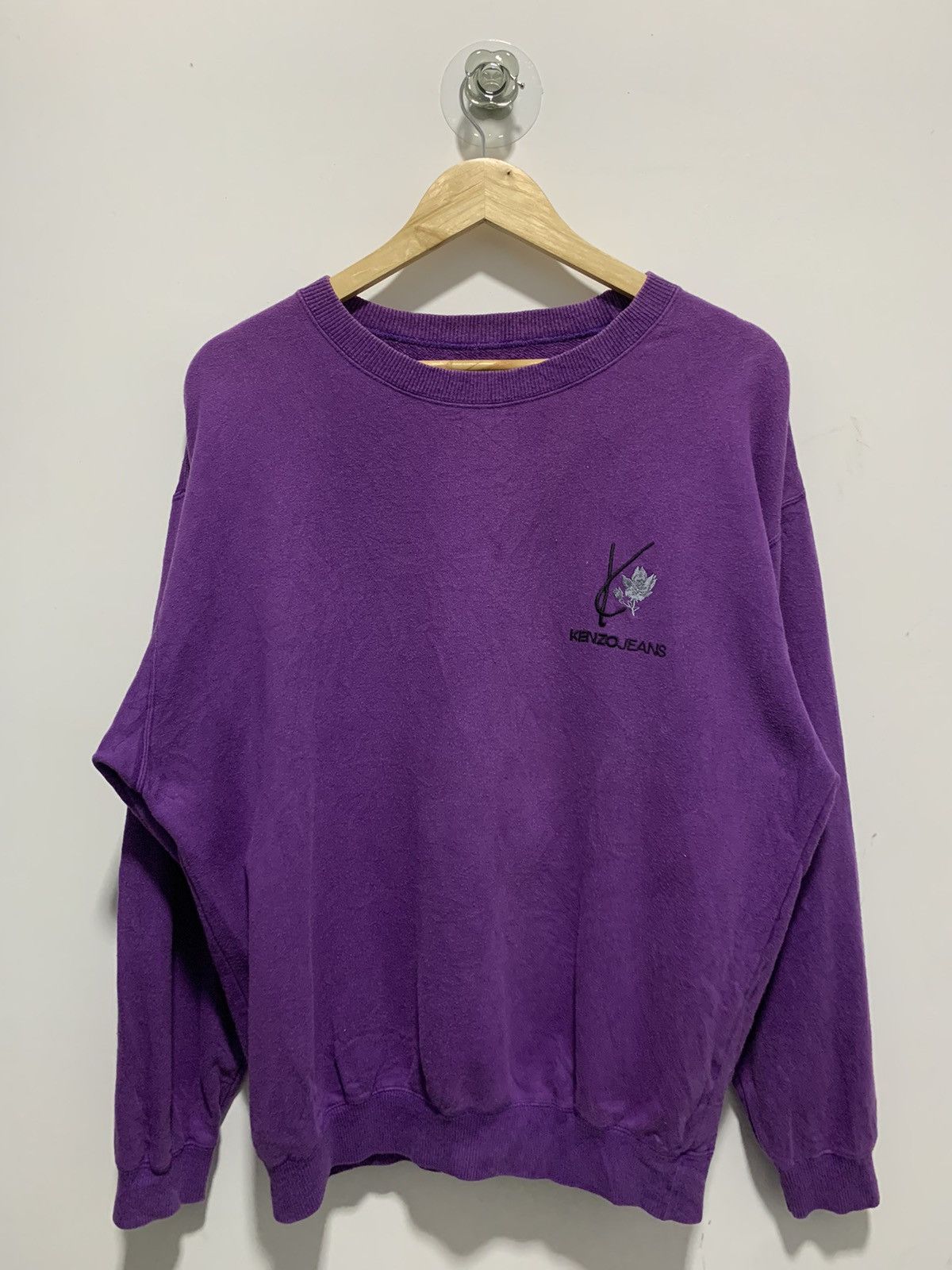 Kenzo × Vintage Vintage Kenzo Purple Sweatshirt Crewneck Size US M / EU 48-50 / 2 - 1 Thumbnail