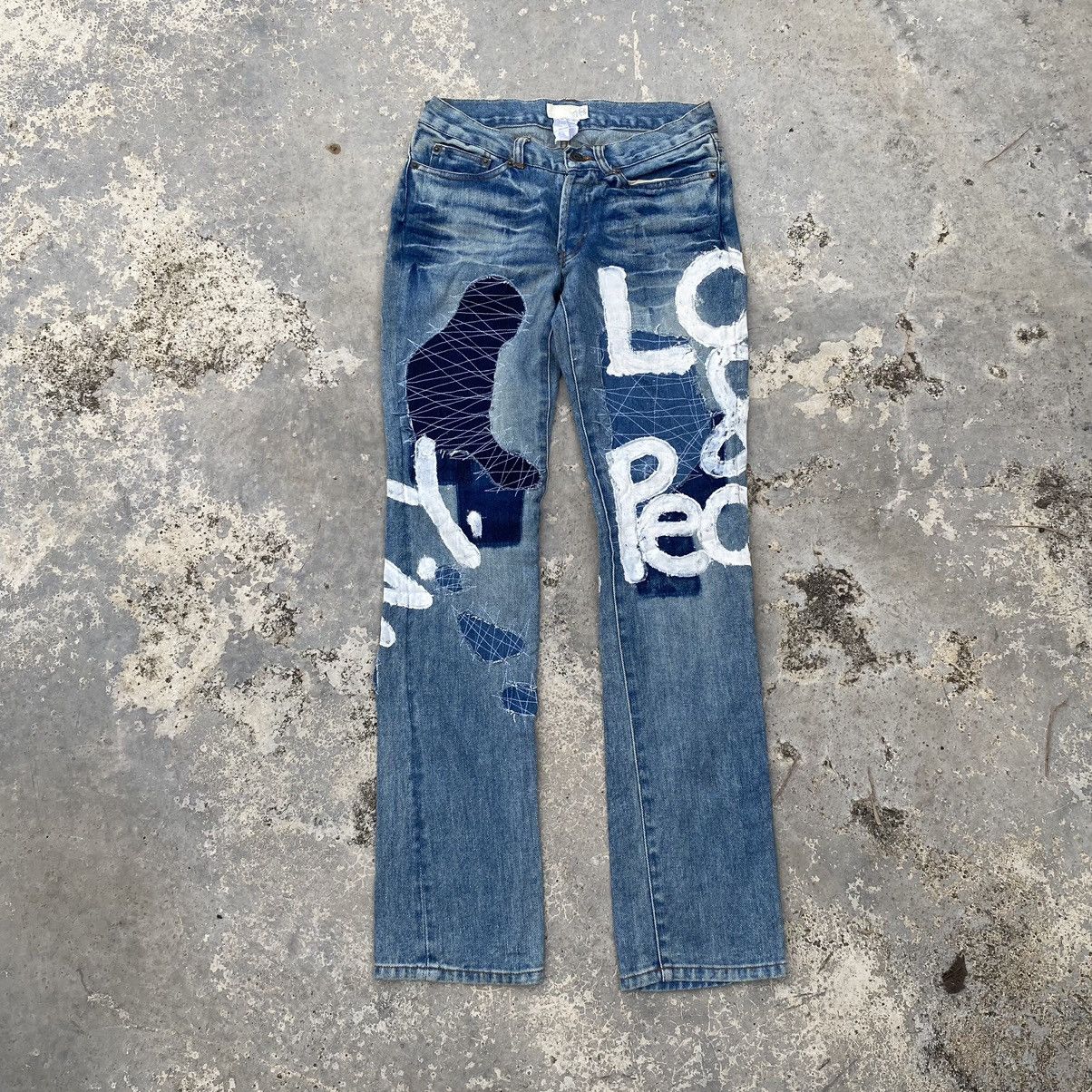 If Six Was Nine vintage classic members patchwork ripped denim jeans Size US 28 / EU 44 - 1 Thumbnail