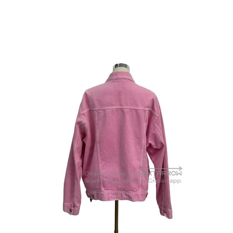 Balenciaga Balenciaga Chest Large Logo Printed Denim Jacket Size XXS / US 00 / IT 34 - 4 Thumbnail