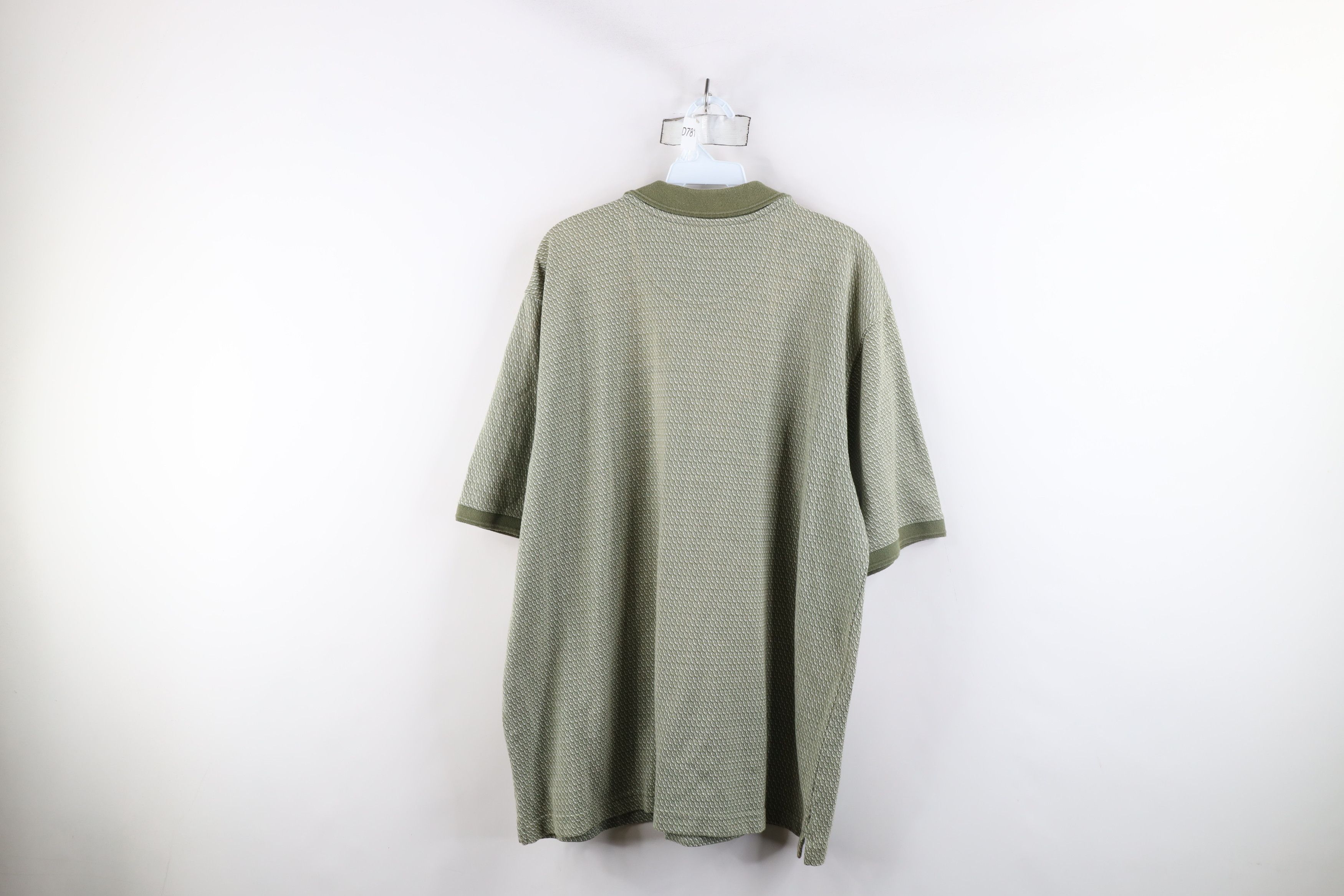 Vintage Vintage 90s Streetwear Knit Collared Golf Polo Shirt Green Size US XL / EU 56 / 4 - 9 Thumbnail