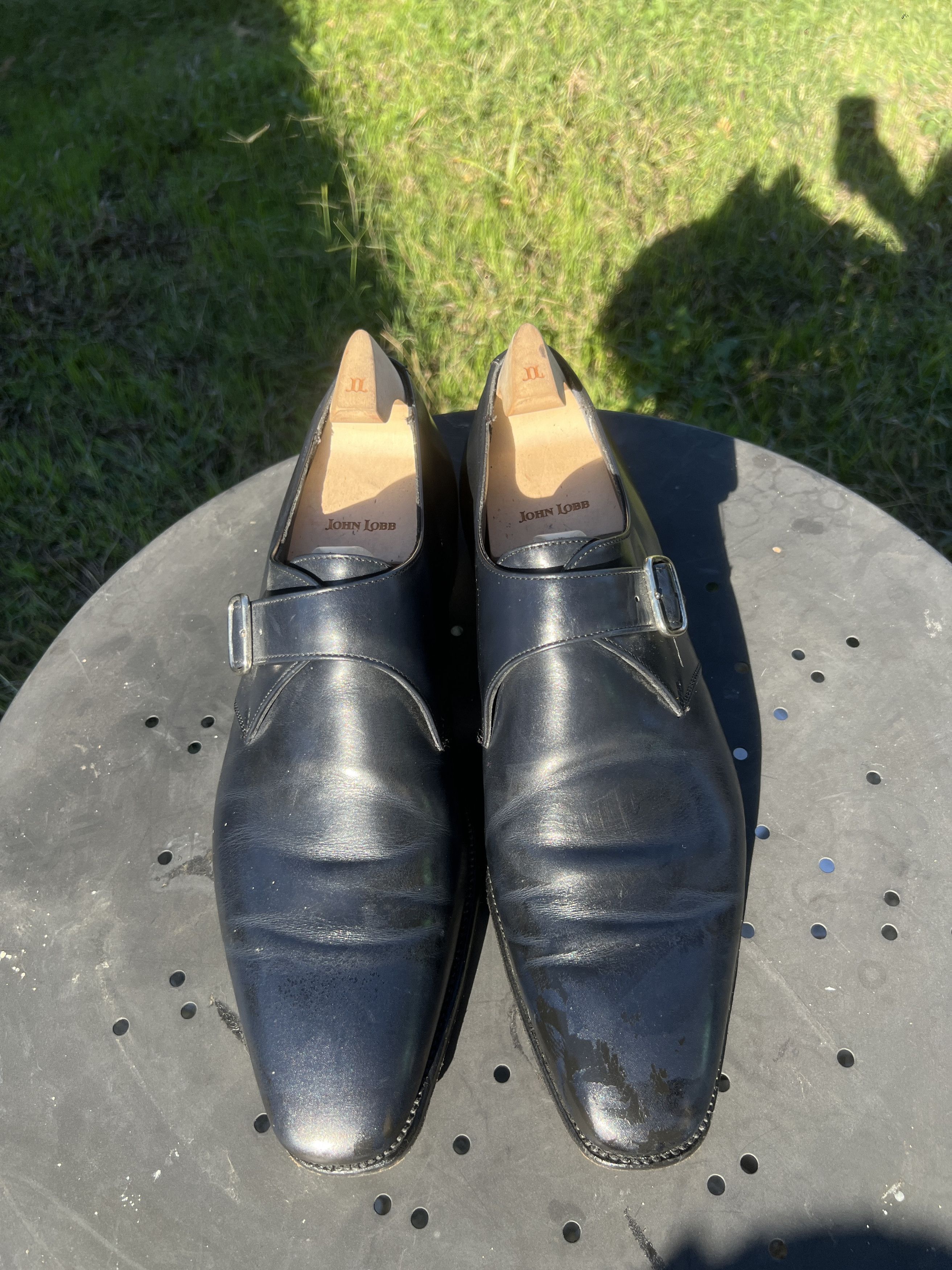 George Cleverley George cleverley kingsman monk strap shoes navy blue 10.5 us Size US 10.5 / EU 43-44 - 2 Thumbnail