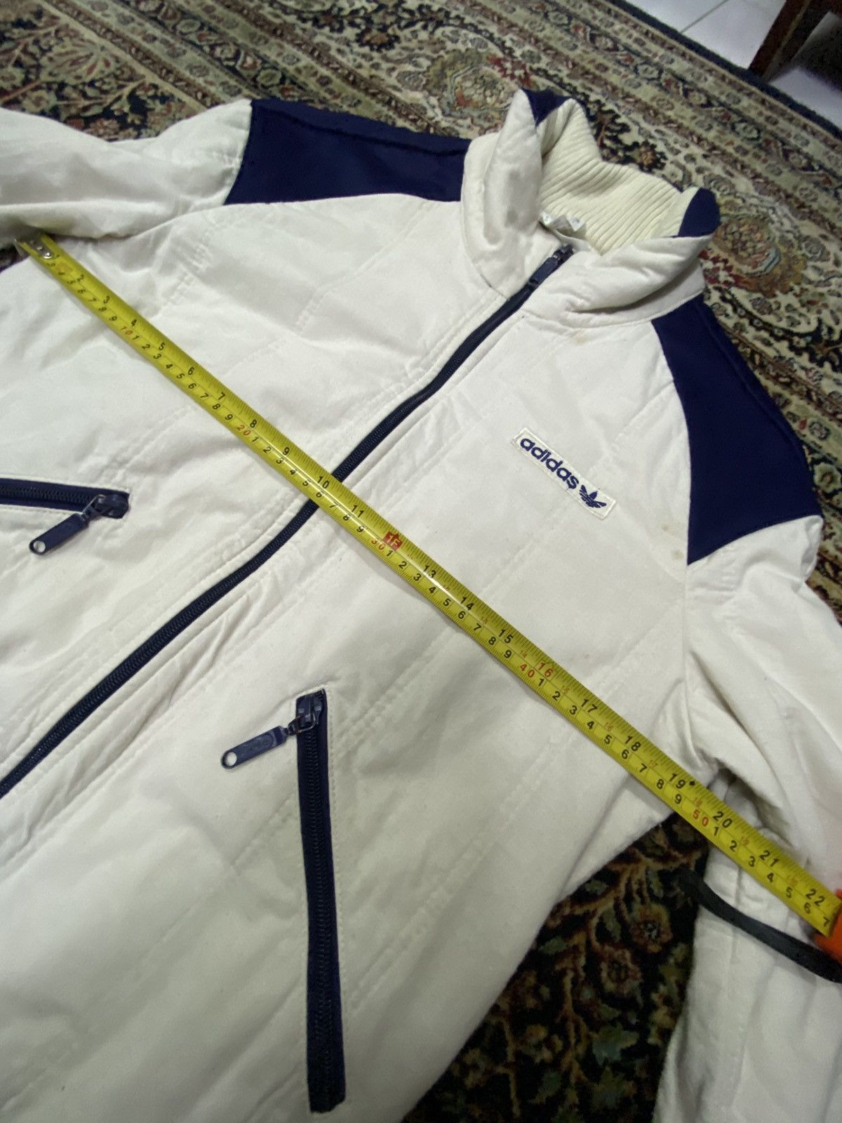Adidas × Vintage Vintage Adidas Jacket Zipper Opti Made Finland Size US S / EU 44-46 / 1 - 12 Thumbnail