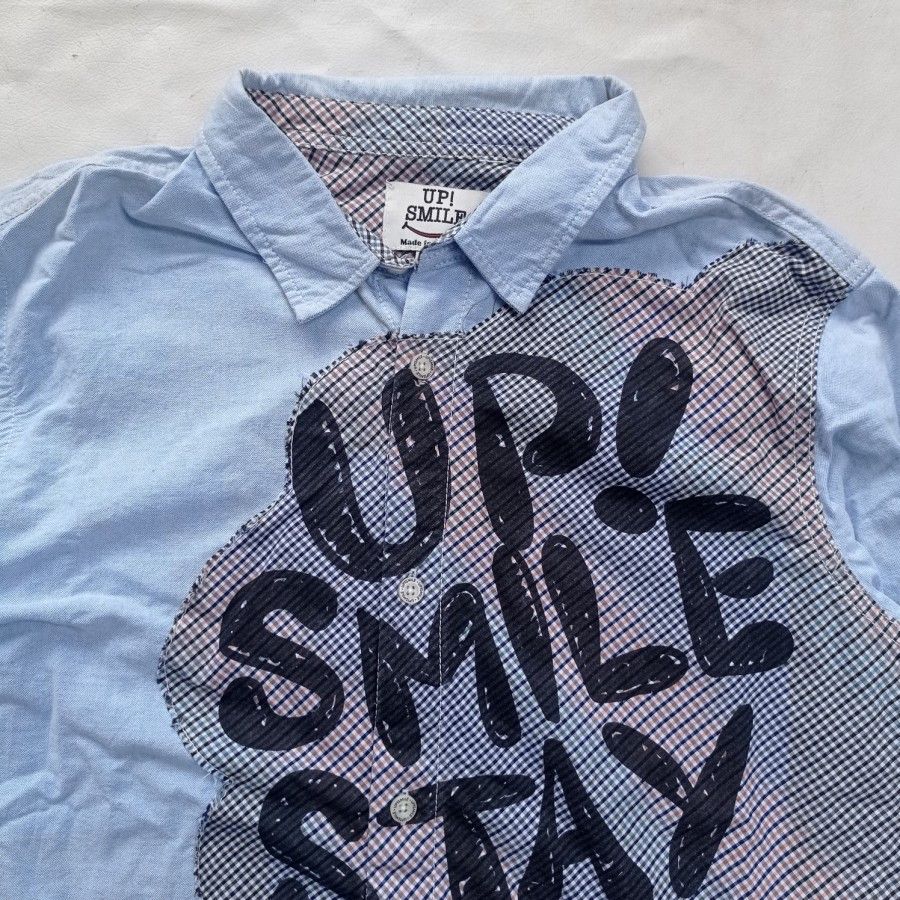 Japanese Brand Up! Smile Japan patchwork oxford casual shirt Size US L / EU 52-54 / 3 - 2 Thumbnail