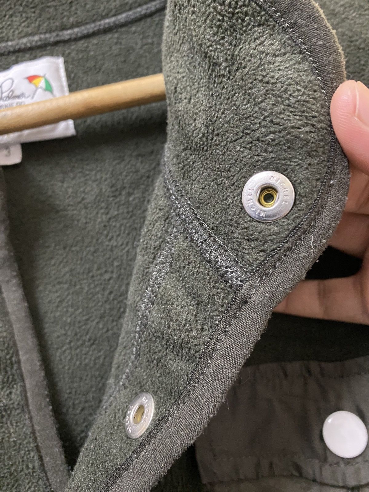 Arnold Palmer Fleece Sweatshirt Snap Button