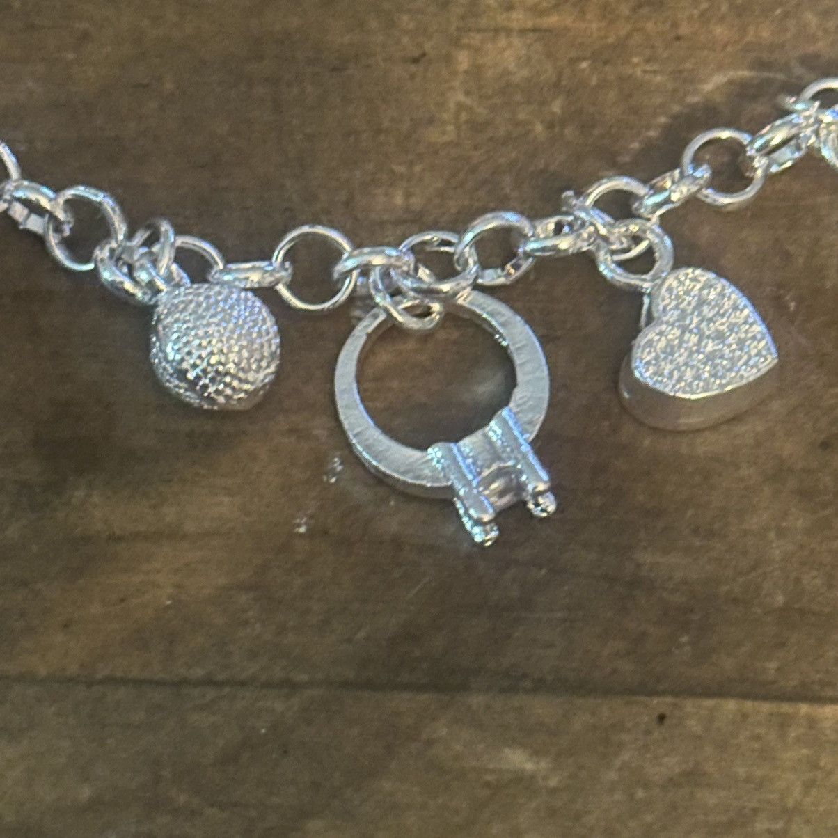 Other 925 silver rhinestone charm bracelet Size ONE SIZE - 8 Thumbnail