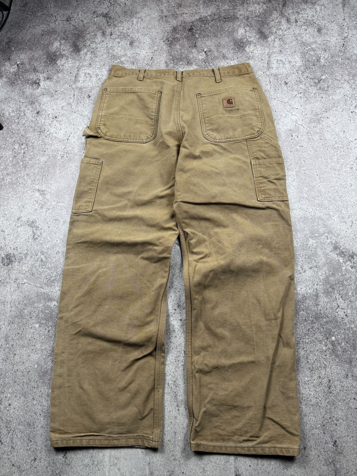 Carhartt 🟤Crazy Baggy Vintage Carhartt Double knee pants WorkWear🟤 Size US 36 / EU 52 - 2 Thumbnail