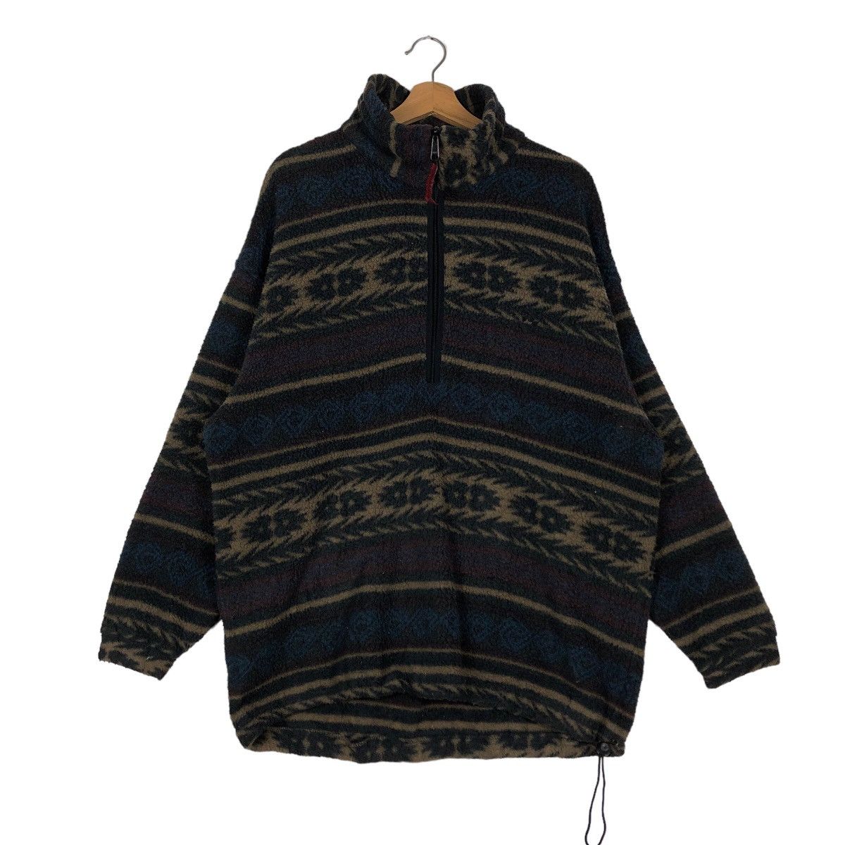 Japanese Brand 🔥90’s Navajo Aztec Fleece Jacket Polartec Jack Wolfskin Size US M / EU 48-50 / 2 - 2 Thumbnail