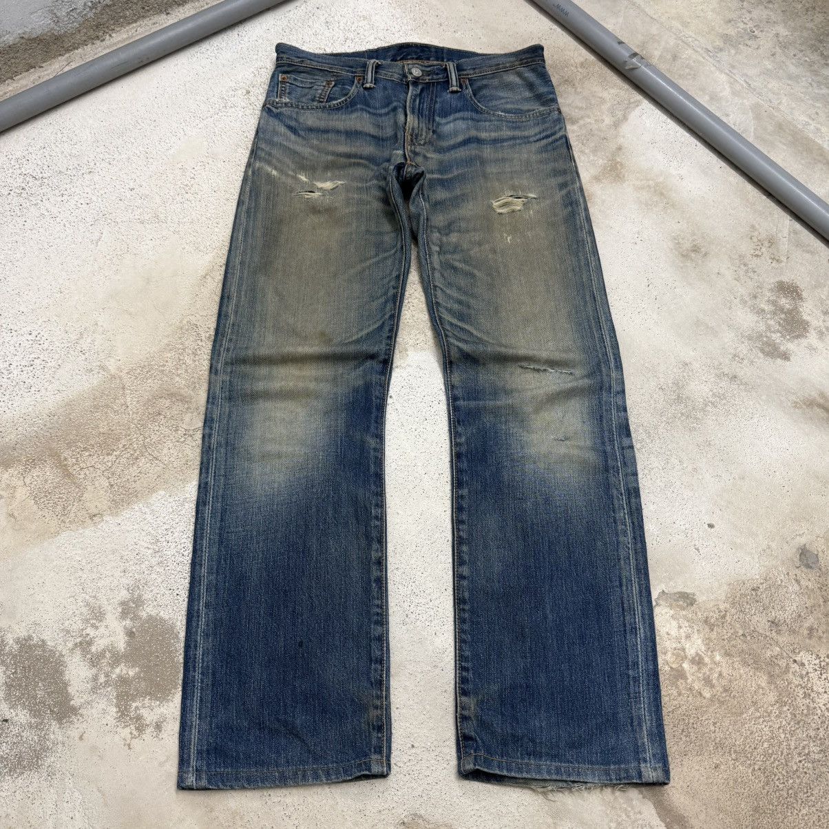 Levi's Y2K Levis 502 Muddy Distressed Denim Pants Size US 30 / EU 46 - 3 Thumbnail