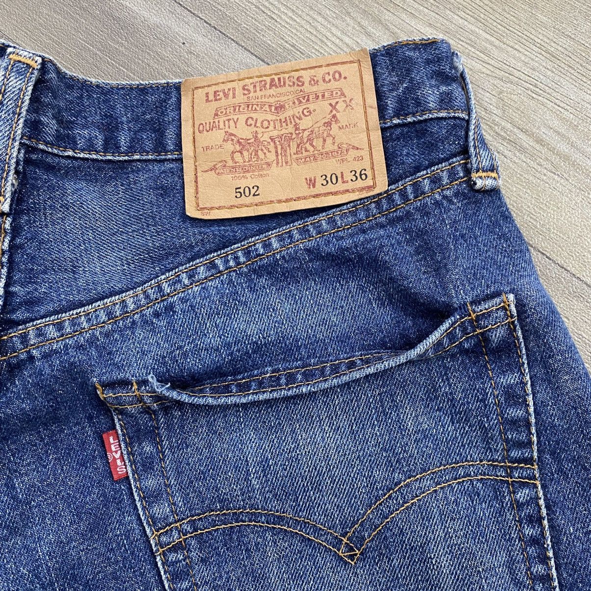 Levi's Vintage Clothing 🇯🇵1990’s Vintage Levis 502XX Selvedge Faded Blue Jeans Size US 30 / EU 46 - 14 Thumbnail