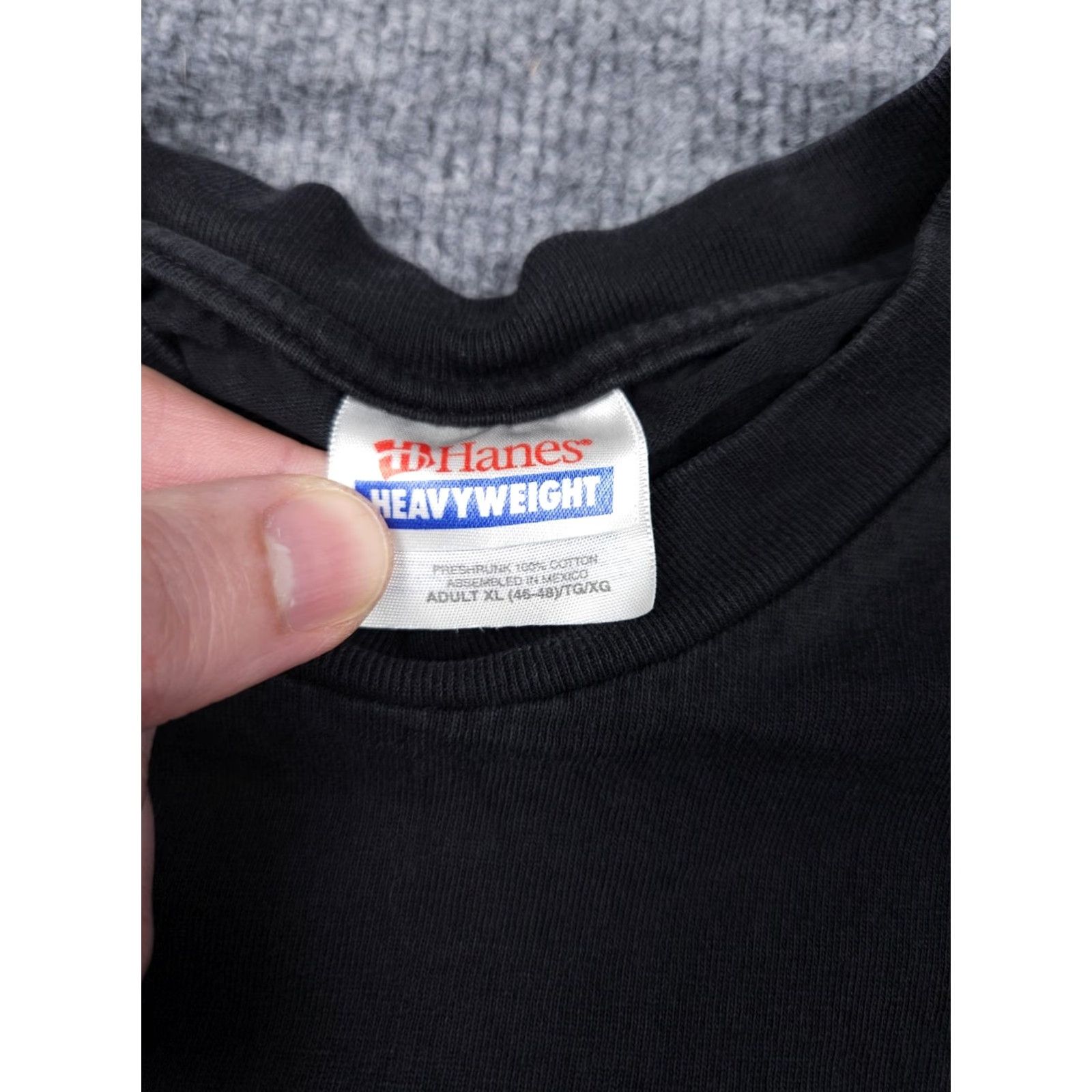Hanes VINTAGE Hanes Beefy-T T-Shirt Men's XL Black Graphic Spellout Double Sided STOMP San Francisco Graphic Print Size US XL / EU 56 / 4 - 6 Thumbnail