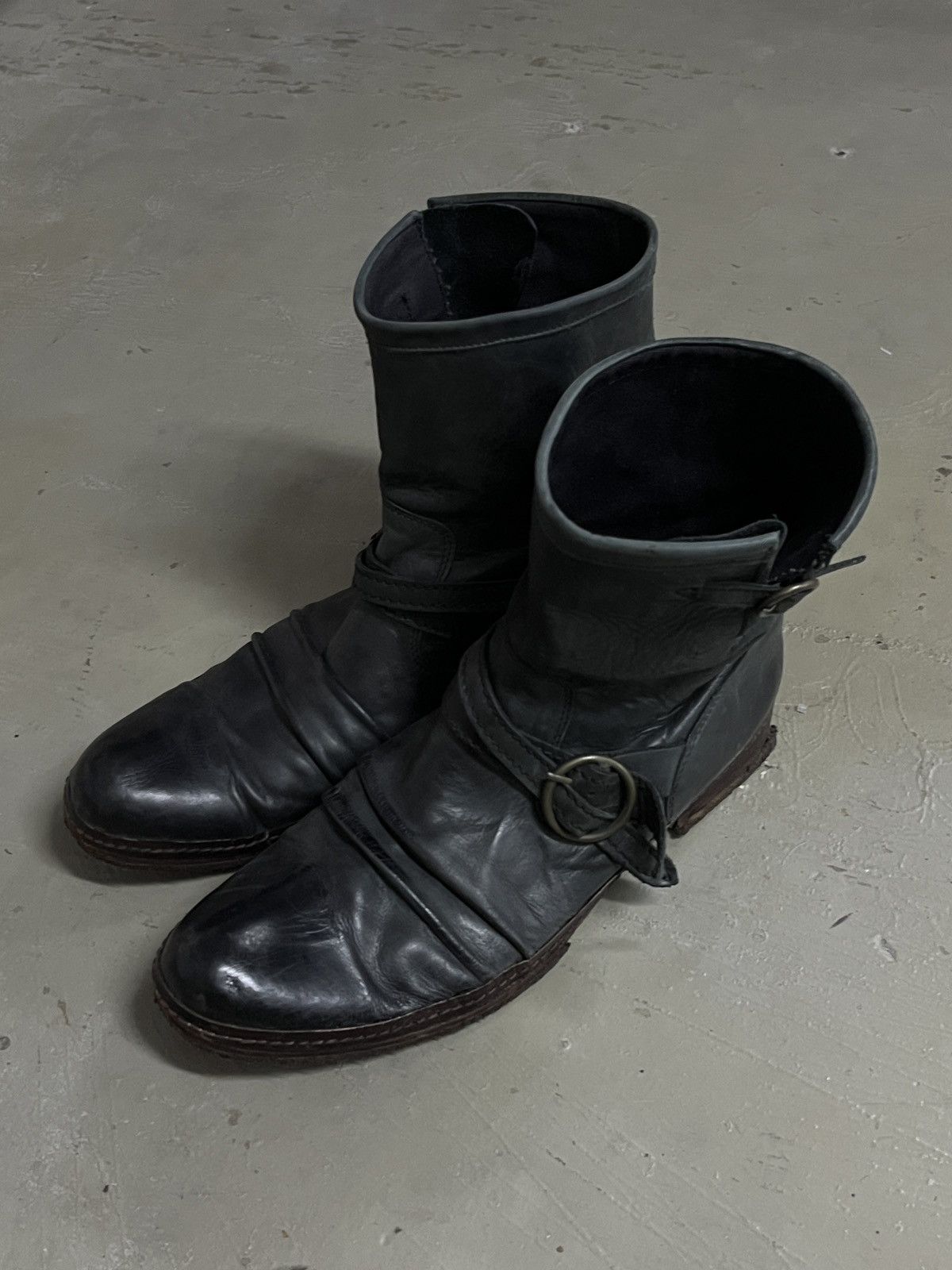 Leather Engineer Boots Caroll Christian Poell Guidi Style