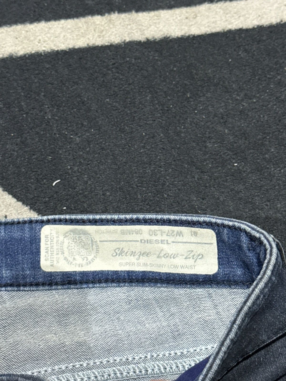 14th Addiction Waxed Skinny Diesel Denim Pants Japanese Styled Size 27" / US 4 / IT 40 - 11 Thumbnail