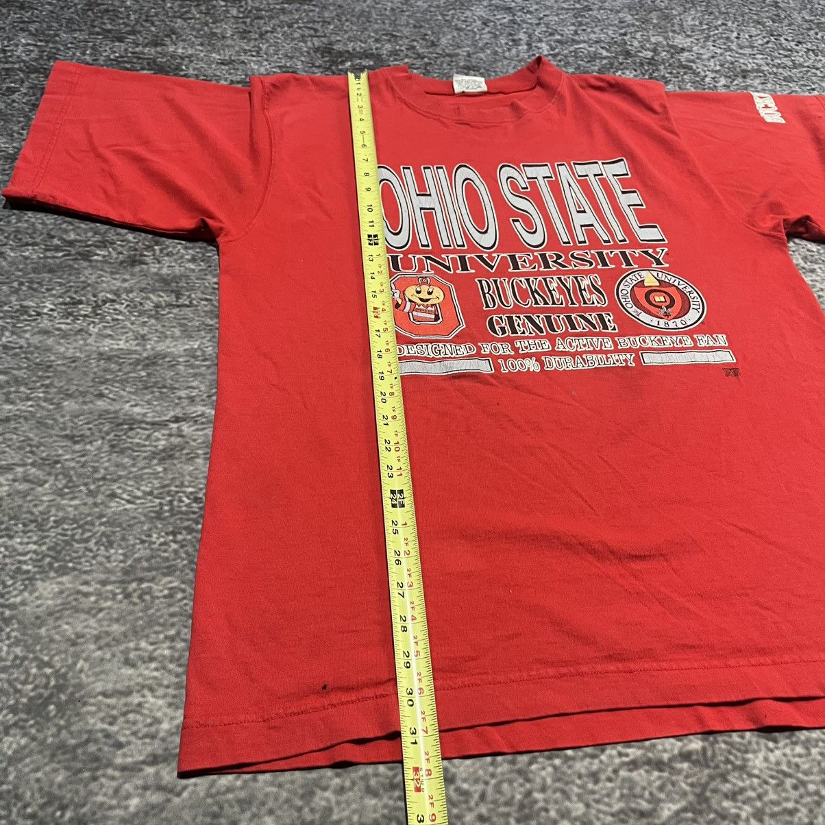 Vintage Vintage 90s Ohio State Buckeyes T Shirt Collegiate XL Size US XL / EU 56 / 4 - 9 Thumbnail