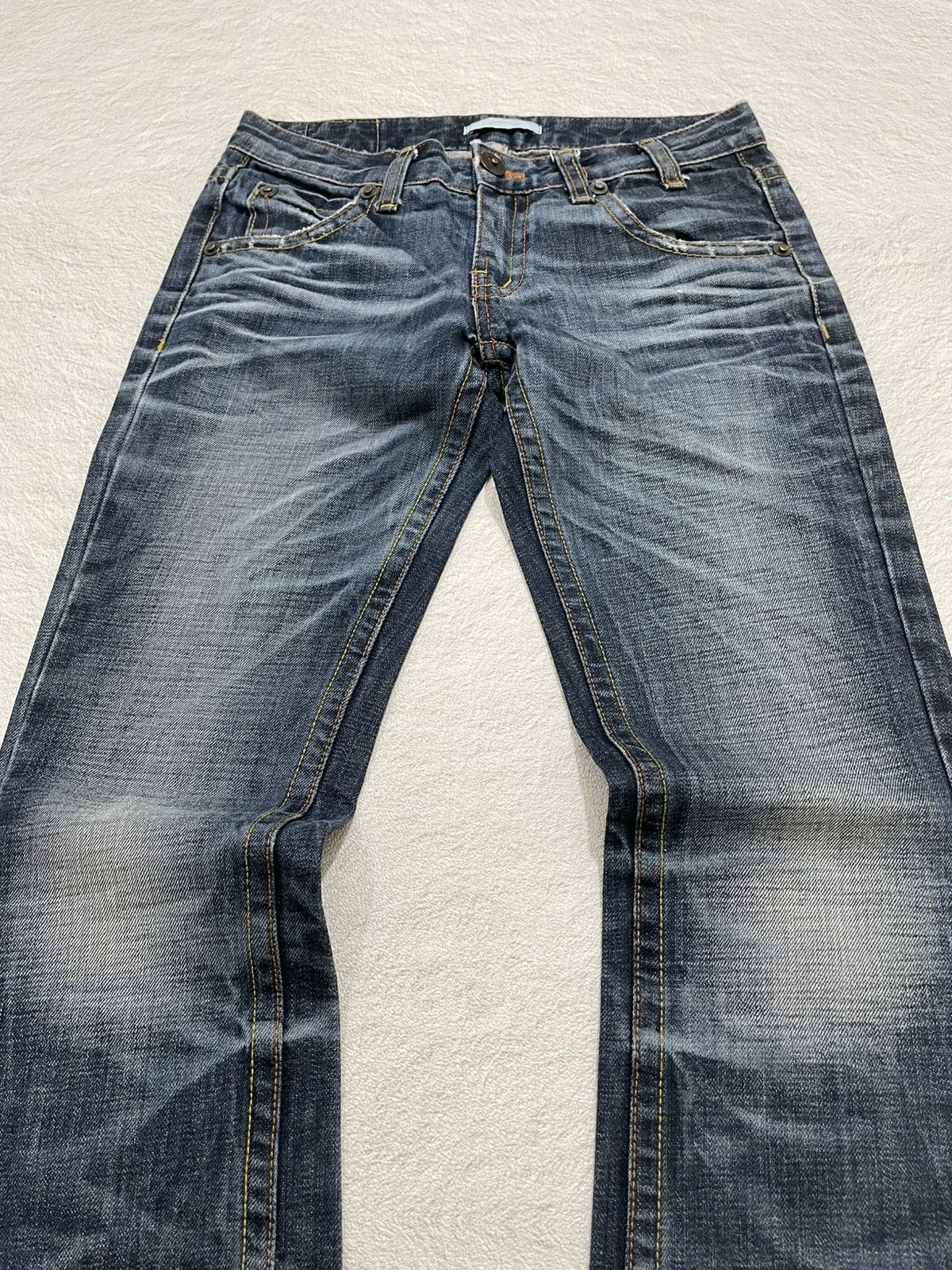 If Six Was Nine 2000s TB2 Rare Fading Denim Y2K Size 28" / US 6 / IT 42 - 3 Thumbnail