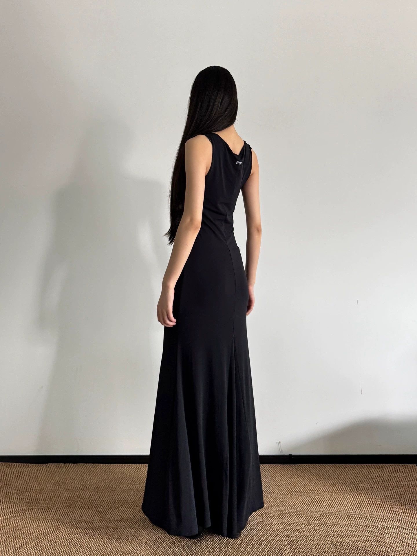 Other Vtg Italian Elastic Beaded Slim Tank Dress Size 42 Size M / US 6-8 / IT 42-44 - 3 Thumbnail