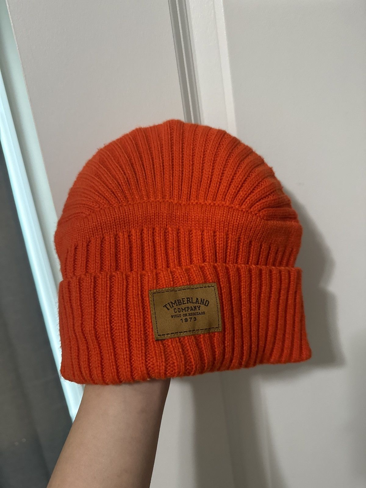 Timberland Orange Timberland Beanie Size ONE SIZE - 2 Thumbnail