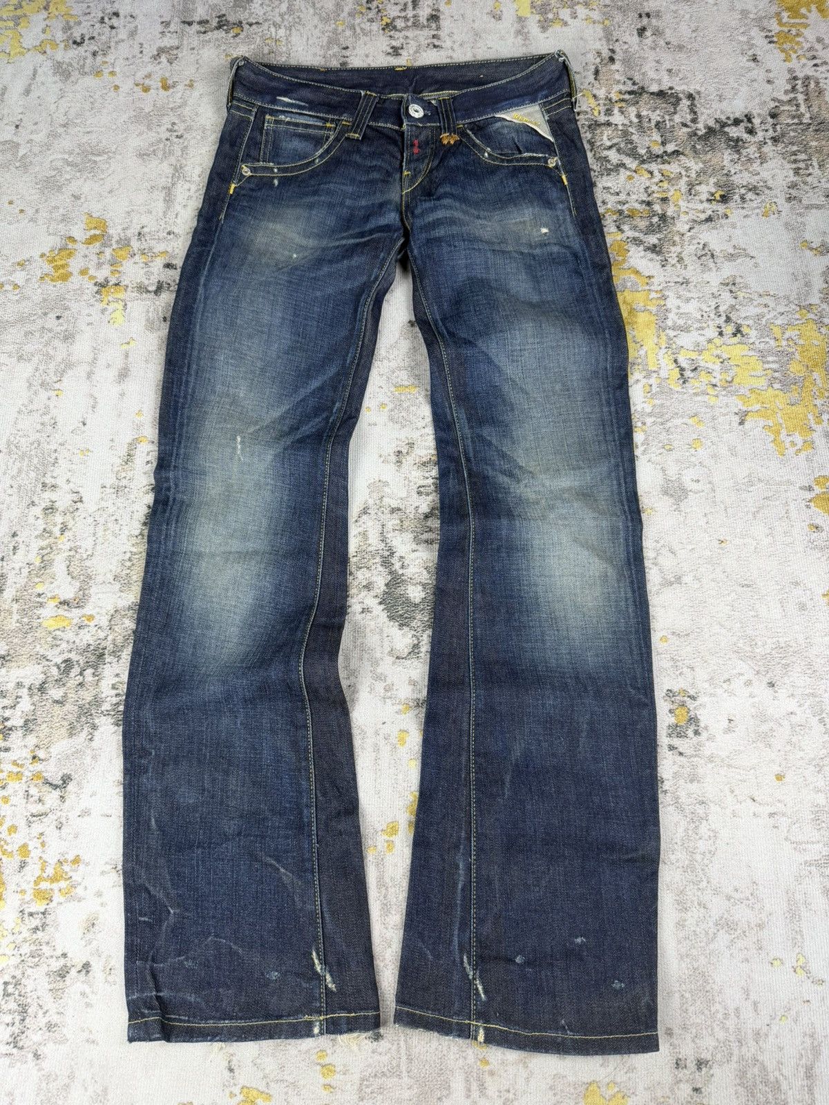 Tornado Mart Vintage 90s Replay Flared Wash Jeans Size US 28 / EU 44 - 1 Thumbnail