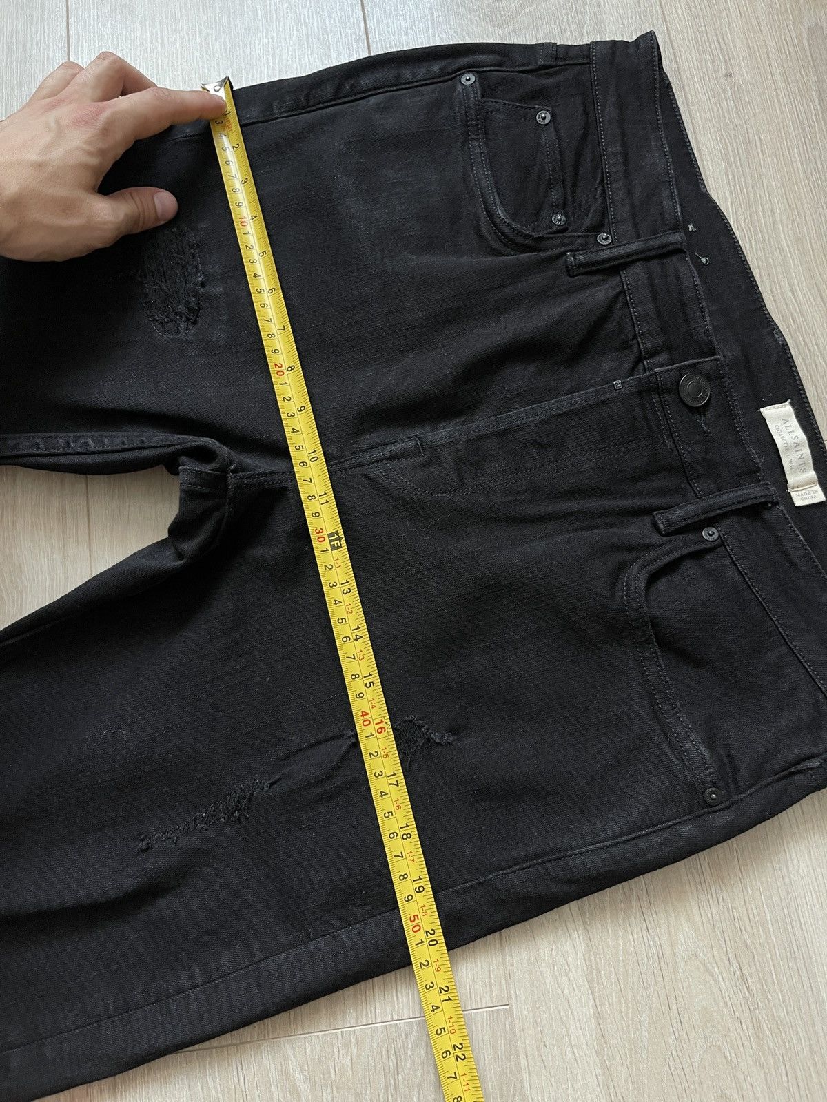Allsaints Allsaints men’s black denim jeans 34 Size US 34 / EU 50 - 9 Thumbnail