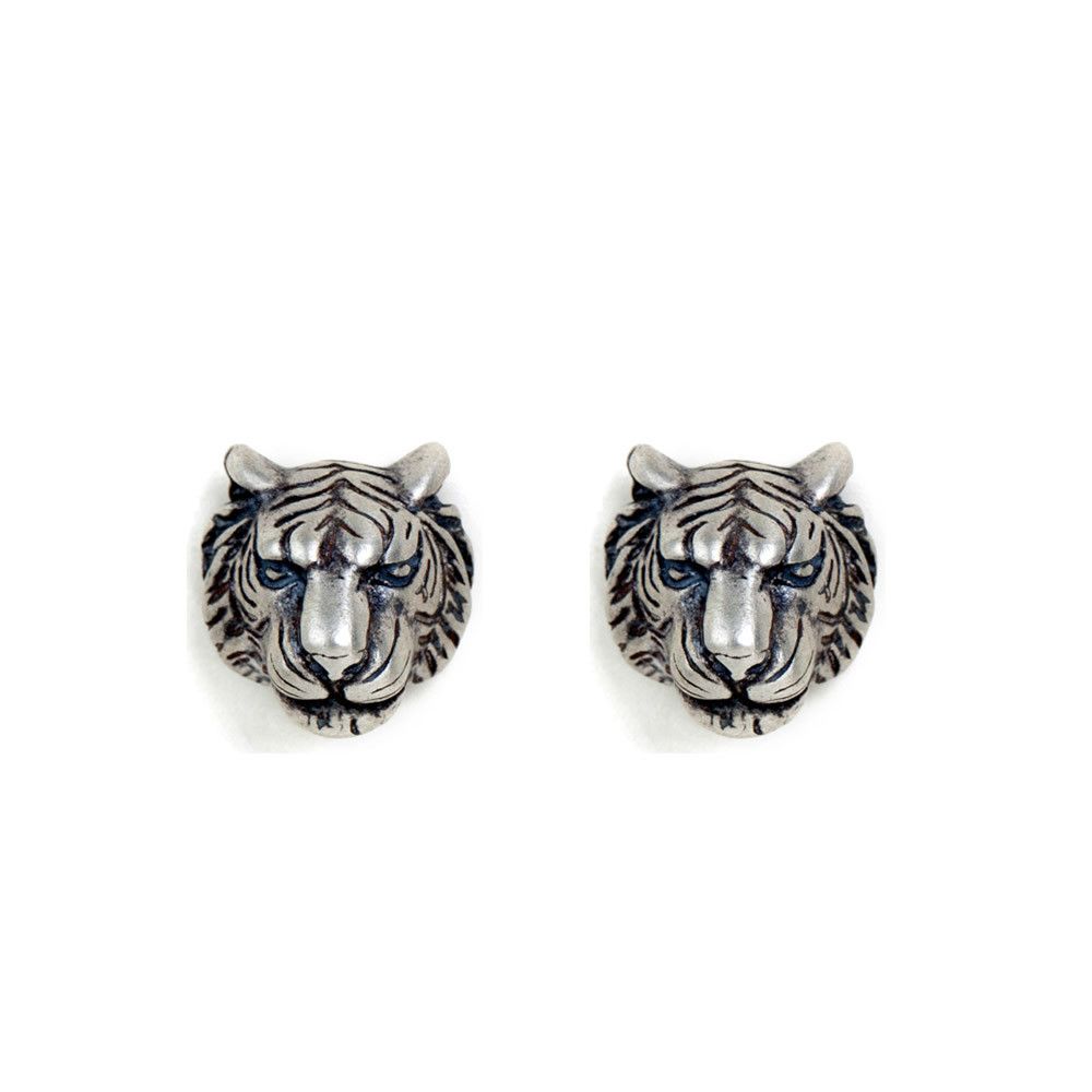 Jewelry Tiger New Trend Earrings One Pairs Chrome Jewelry Size ONE SIZE - 5 Thumbnail