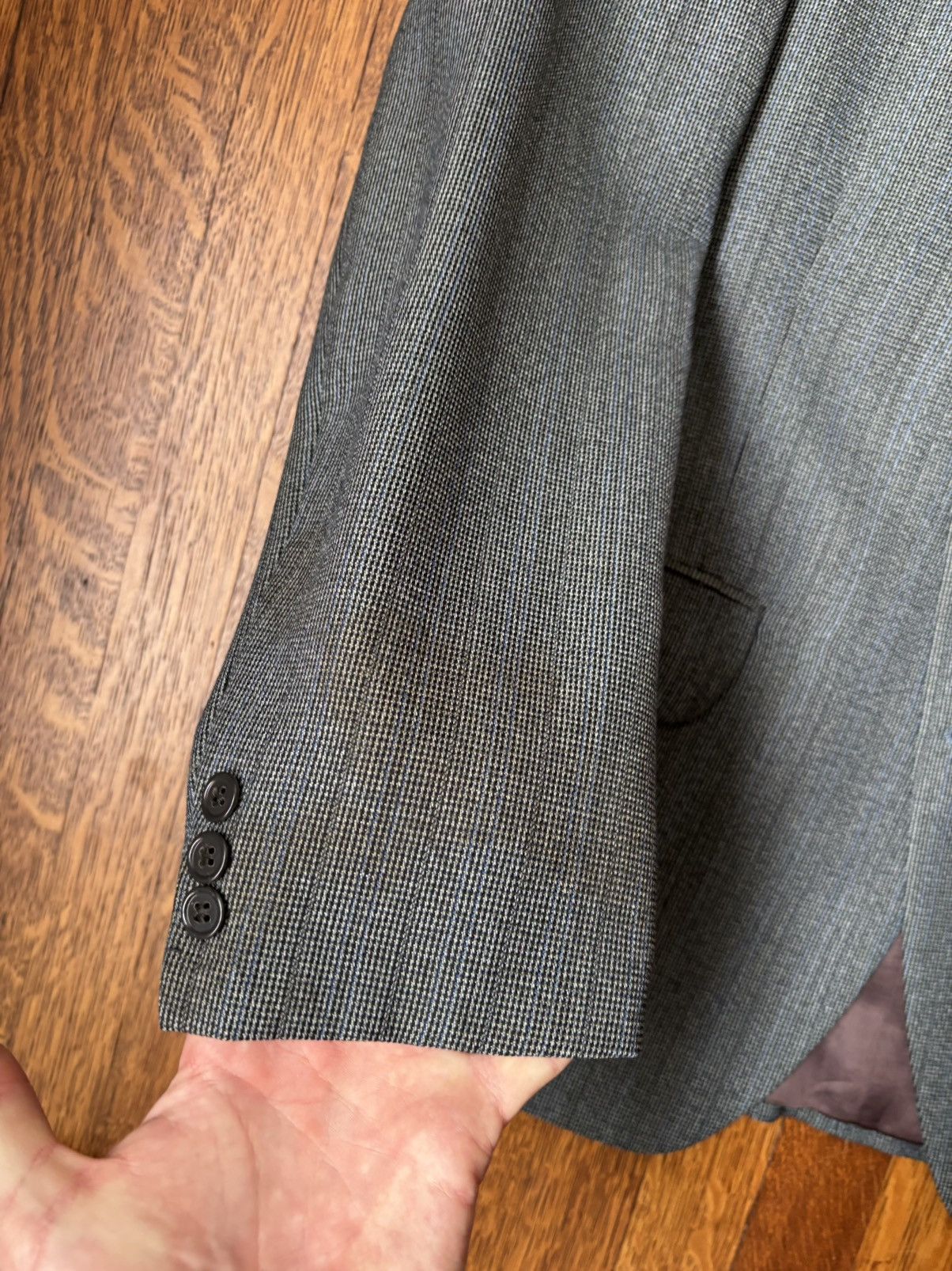 Vintage 1970s Trevira Suit Vintage 2-Piece Suit 1960s Wool Dress Pan Size 36R - 17 Thumbnail