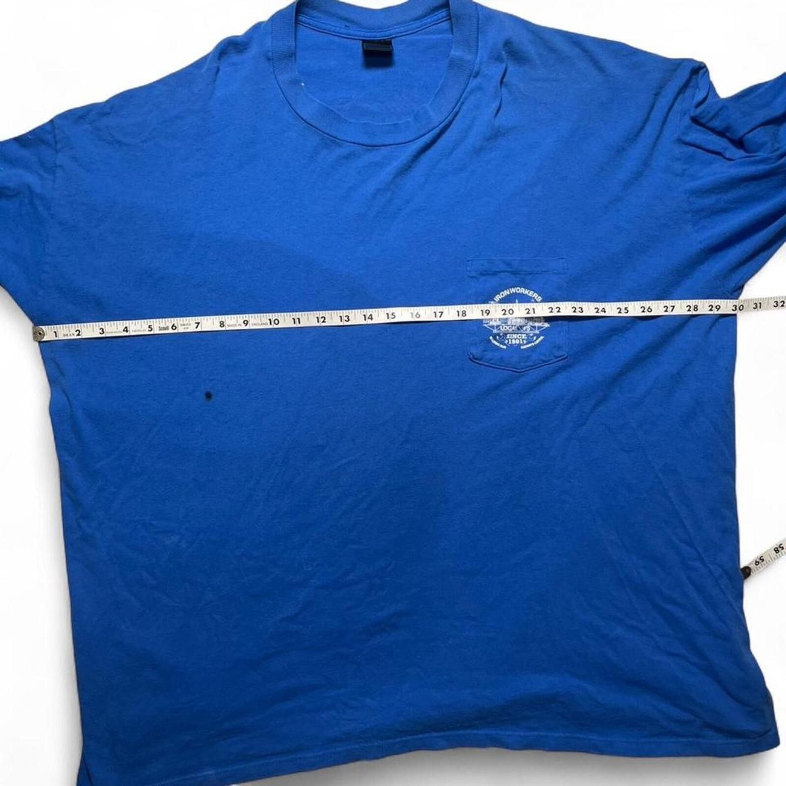 Other Vintage Iron Workers Union Local 5 Middle Class Shirt Size US XXL / EU 58 / 5 - 7 Thumbnail