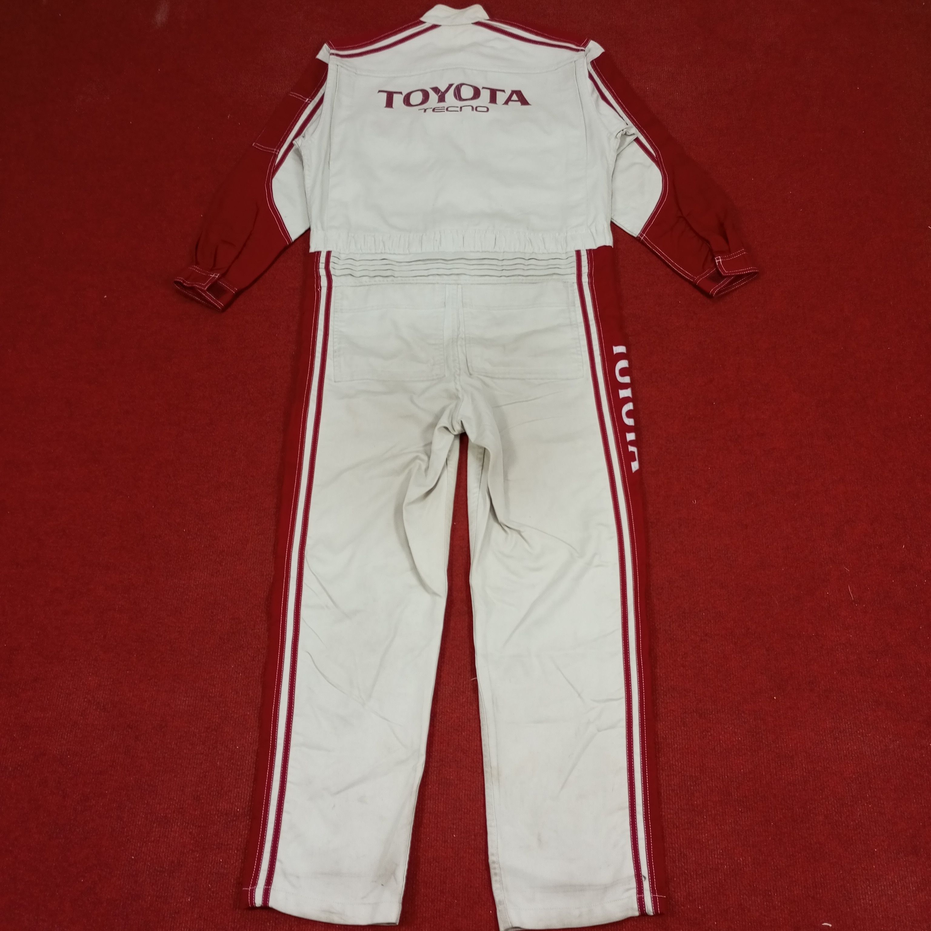 Japanese Brand × Vintage Toyota Tecno Motorsports Racing Style Coverall Jacket Size US M / EU 48-50 / 2 - 1 Thumbnail