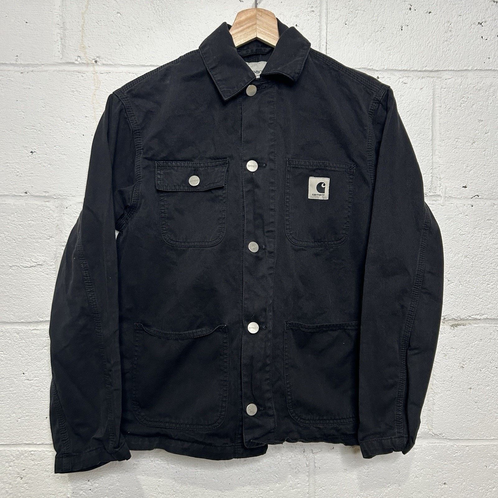Carhartt Carhartt WIP Women's Unlined Michigan Chore Jacket “Black” Size XS / US 0-2 / IT 36-38 - 1 Thumbnail