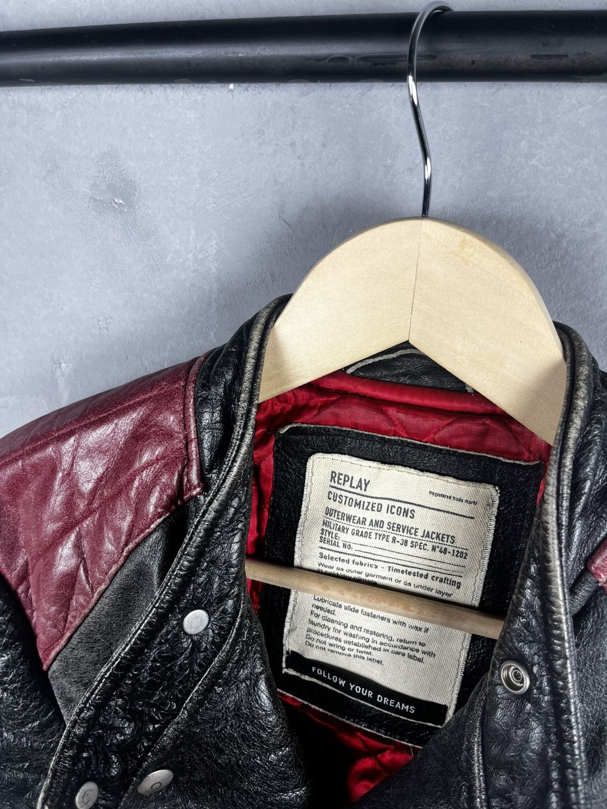 Replay Replay racing leather jacket size L y2k Size US L / EU 52-54 / 3 - 12 Thumbnail