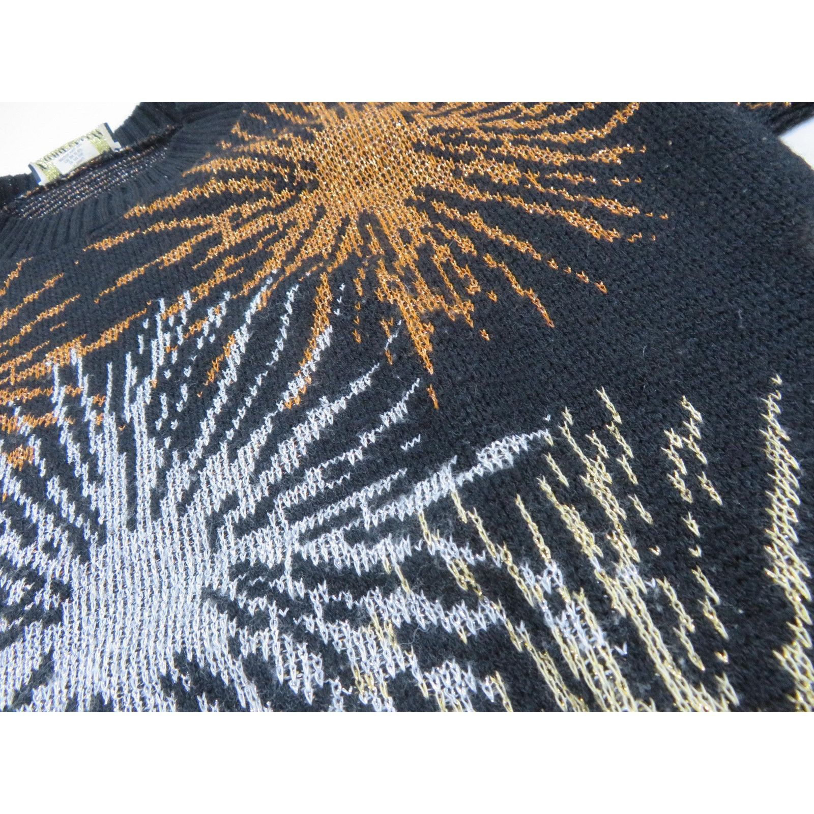 Other Sparkly Starburst Sweater: Dana Scott Black, Sz M, 1980s Size M / US 6-8 / IT 42-44 - 3 Thumbnail