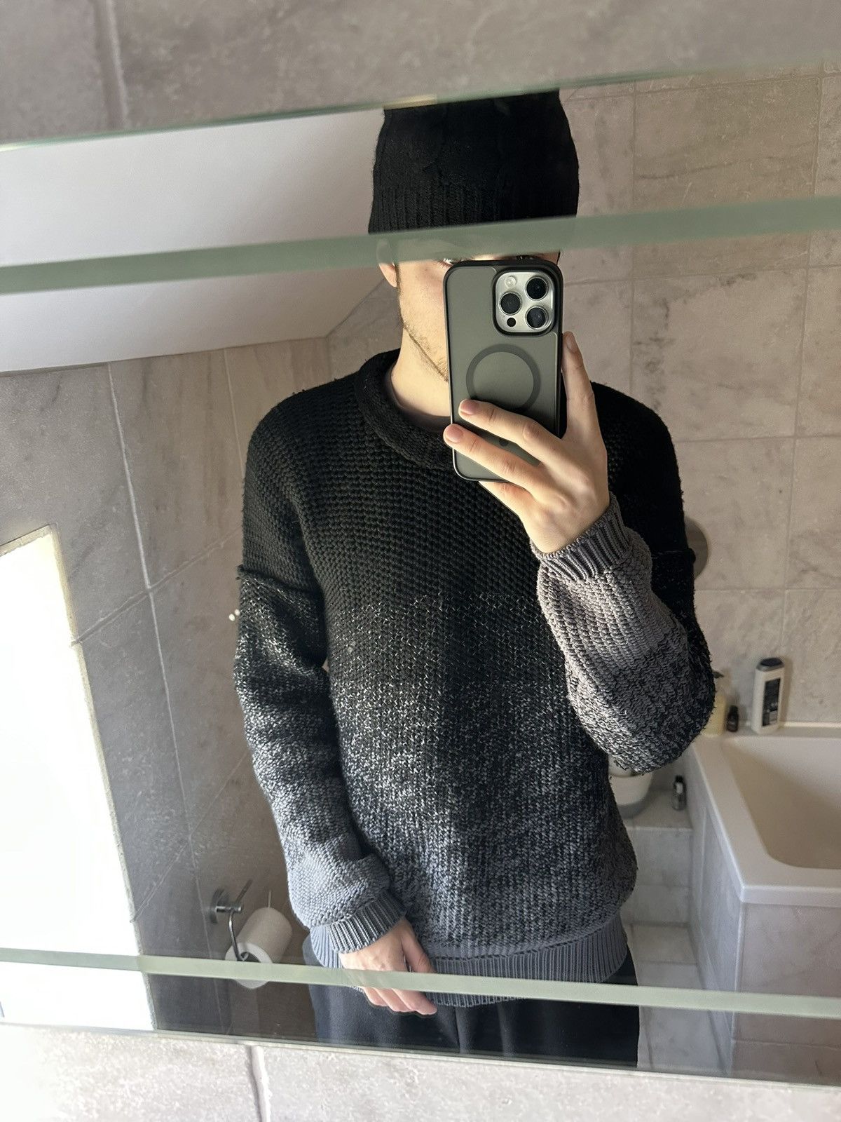 Issey Miyake Issey Miyake AW2019 Cozy Zen Gradient Sweatshirt Size US L / EU 52-54 / 3 - 5 Thumbnail