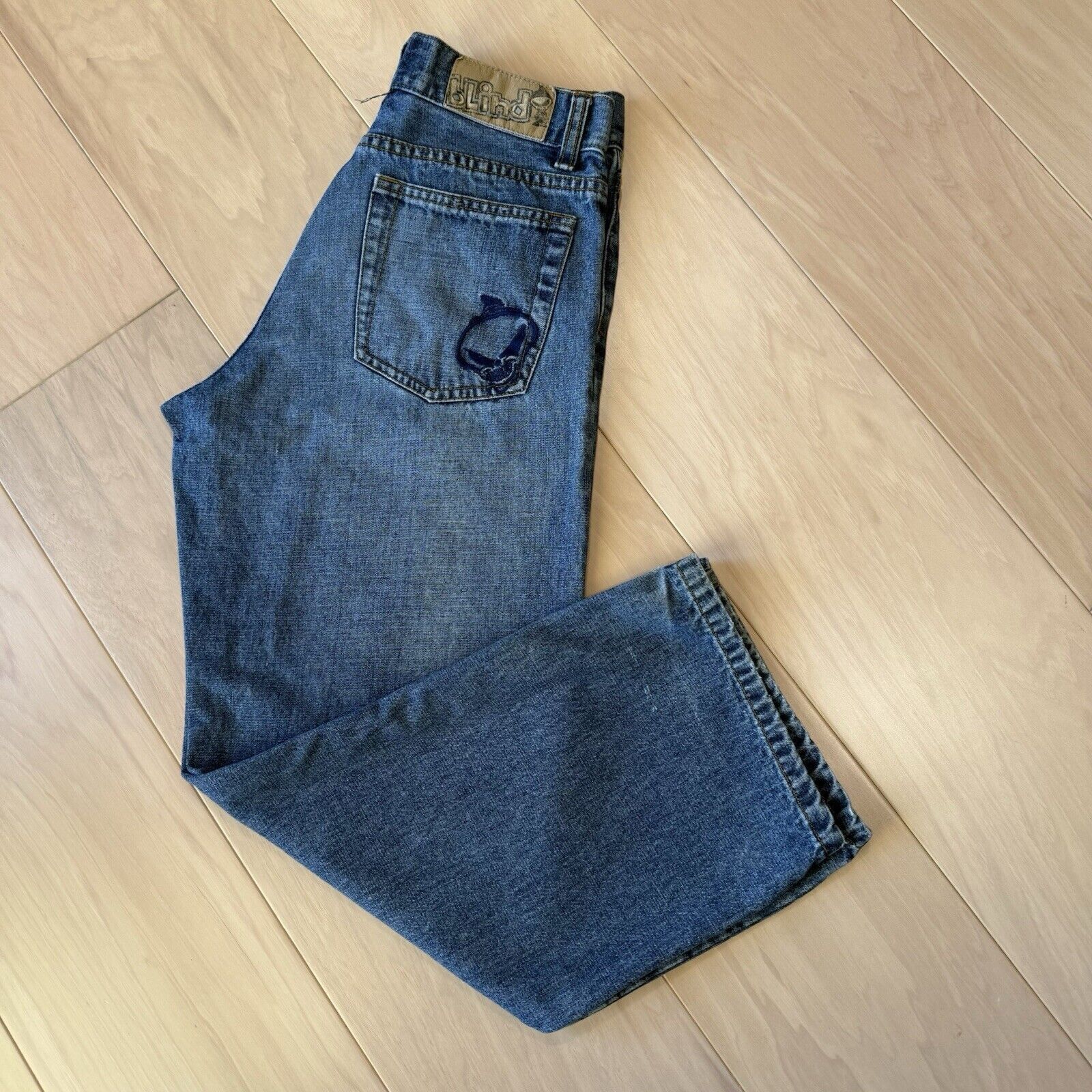 Vintage Vintage Blind Skateboard Jeans 27 Blue Y2K Denim Skater Size US 27 - 8 Thumbnail