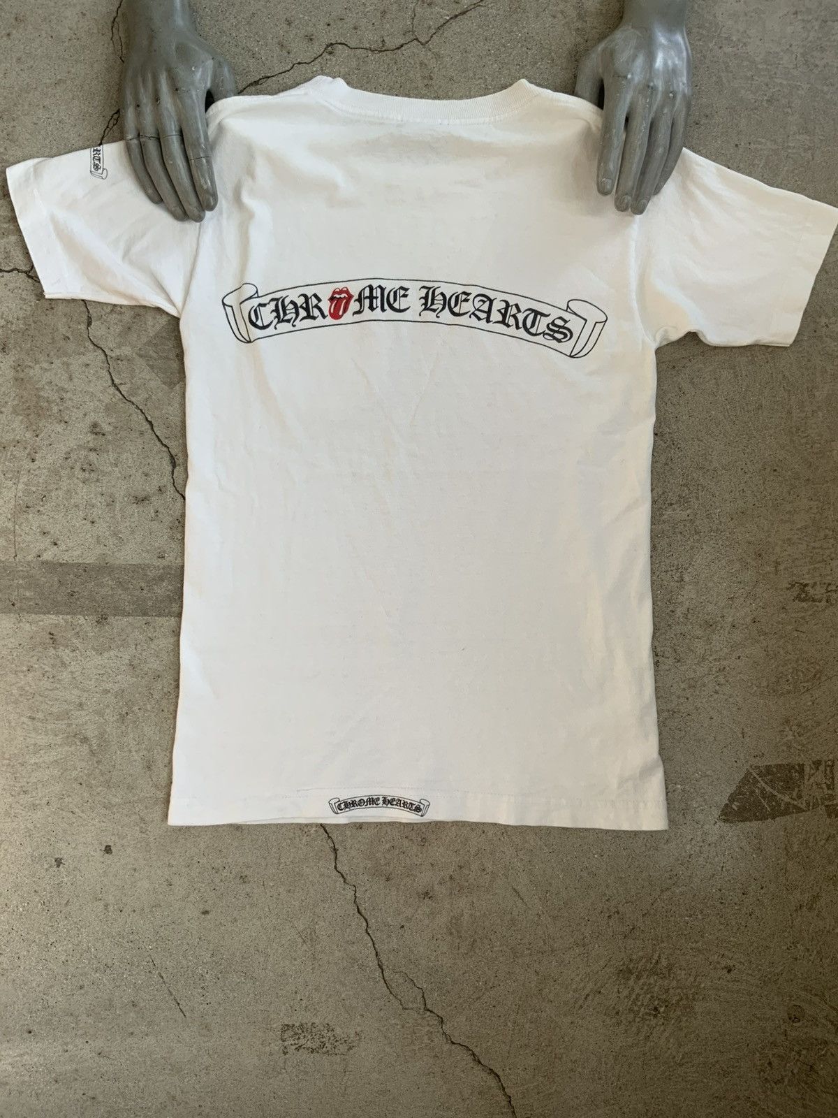 VINTAGE CHROME HEARTS ROLLING STONES POCKET TEE
