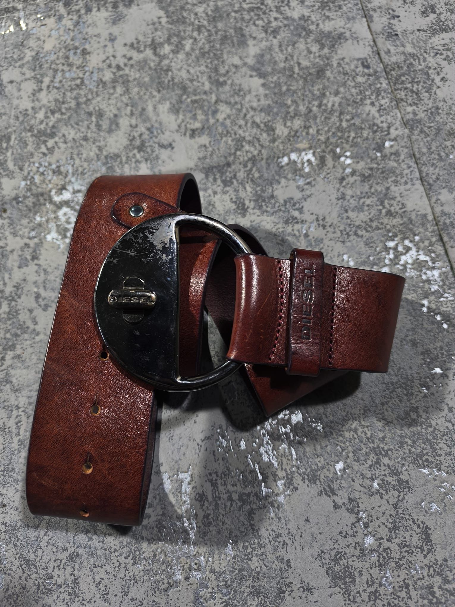 Diesel vintage diesel d-ring big buckle western italy leather belt Size ONE SIZE - 1 Thumbnail