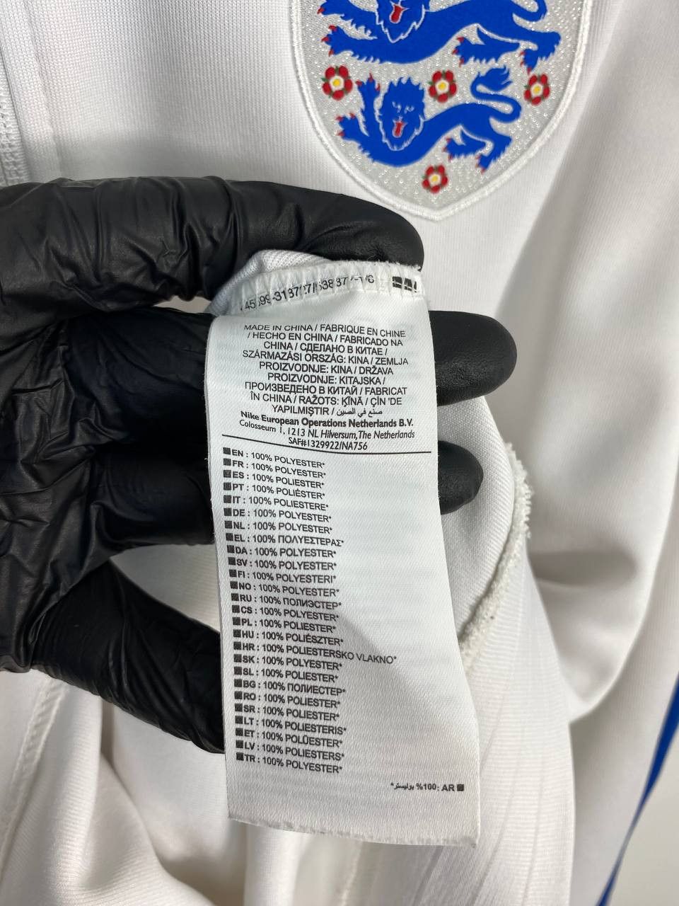 Nike × Vintage ENGLAND N98 AUTHENTIC FOOTBALL SOCCER JACKET NIKE 624745-100 Size US L / EU 52-54 / 3 - 3 Thumbnail