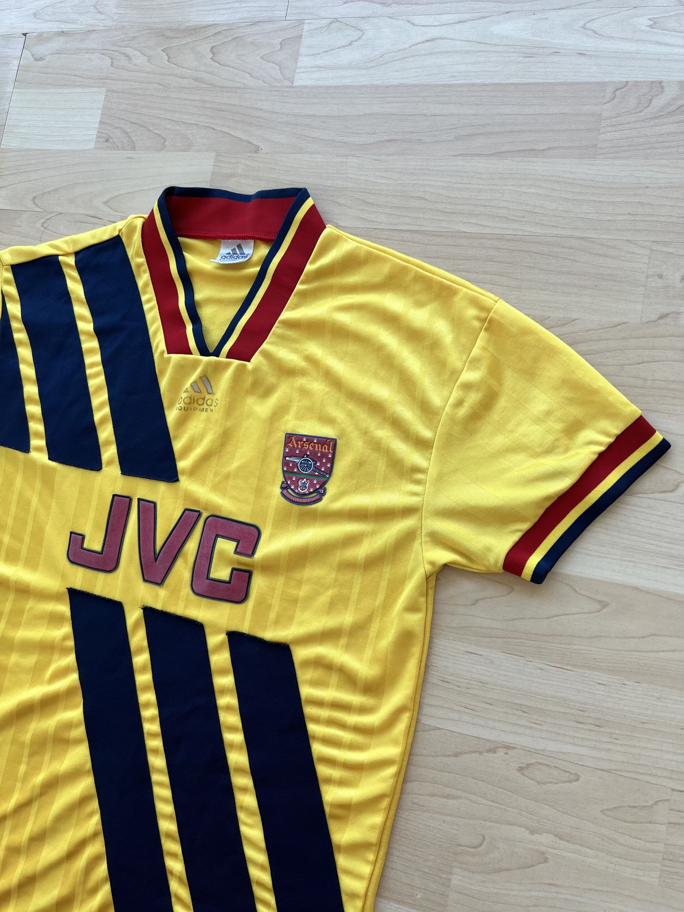 Adidas ARSENAL 1993 1994 AWAY FOOTBALL SHIRT Size US S / EU 44-46 / 1 - 5 Thumbnail