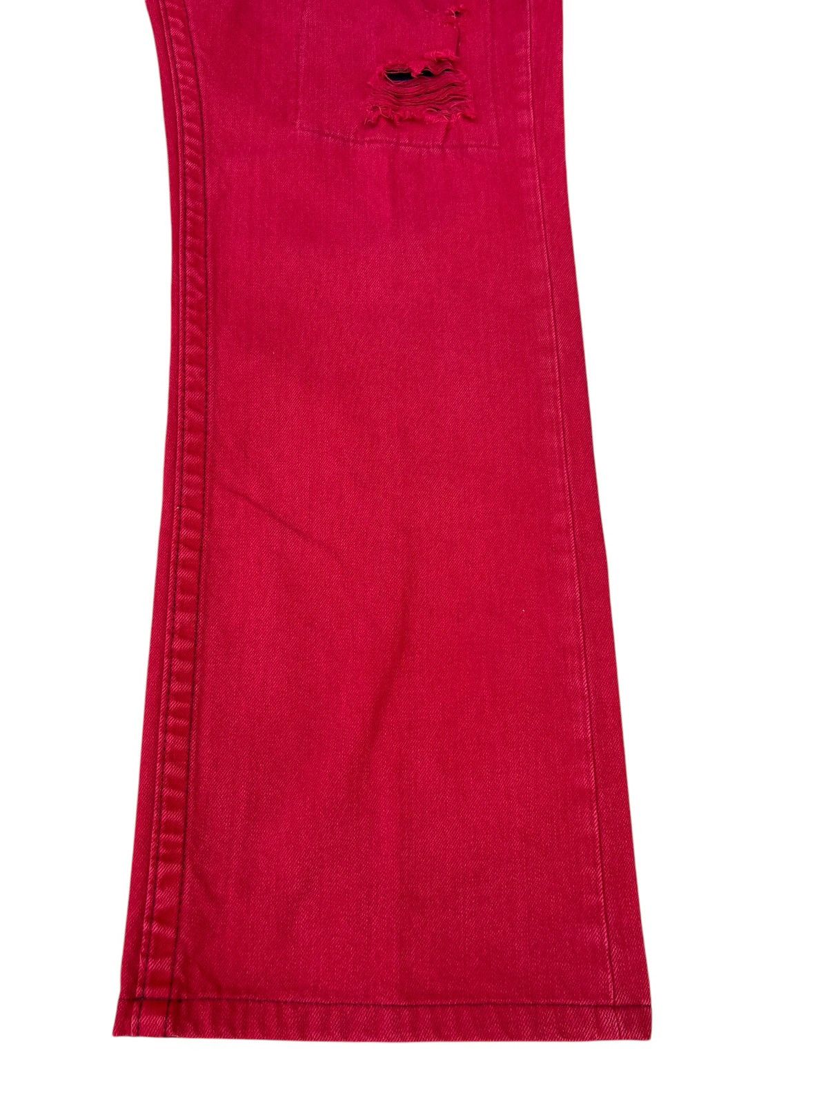 True Religion Vintage True Religion Distressed Red Denim Straight Jeans Size US 42 / EU 58 - 10 Thumbnail