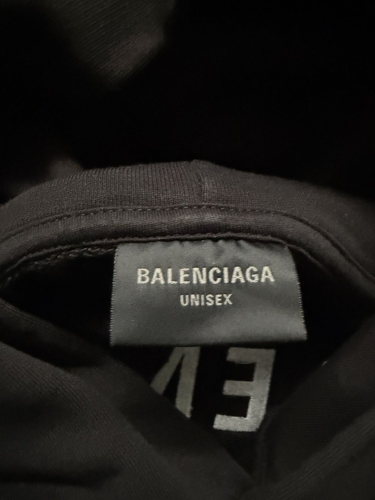 Balenciaga Plain Logo Hoodie