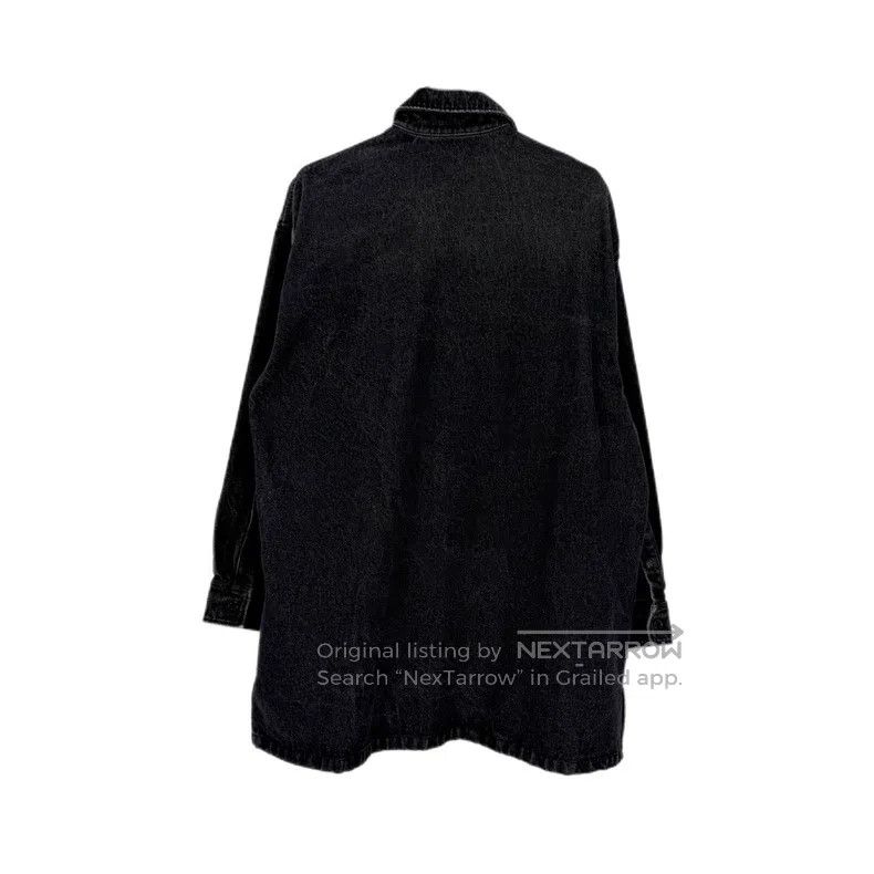 Prada Prada Black triangle mark washed denim long-sleeved shirt Size US XXS / EU 40 - 2 Thumbnail