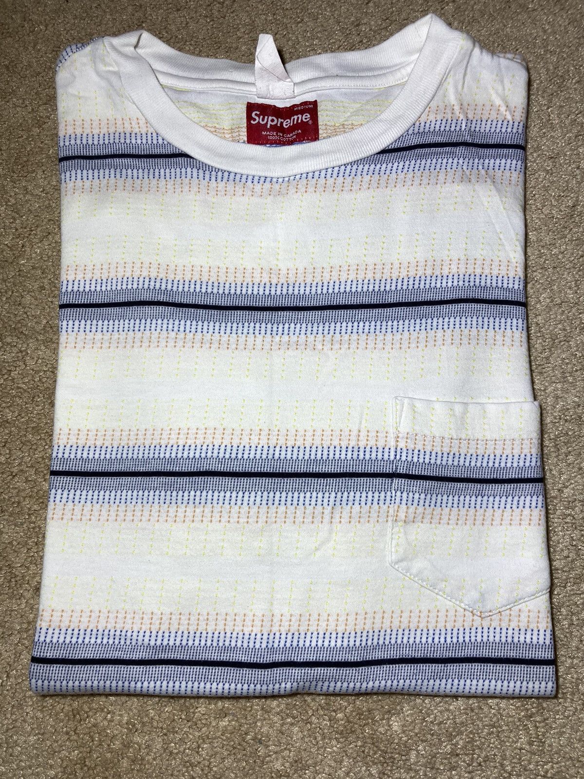 Supreme 2005 Supreme Striped Pocket Shirt Medium Vintage 2000s Black Size US M / EU 48-50 / 2 - 1 Thumbnail
