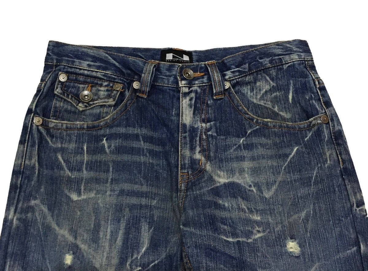 Le Grande Bleu (L.G.B.) Rare Design Vintage Japanese Brand Nvlaus Jeans 1990s Size US 32 / EU 48 - 3 Thumbnail