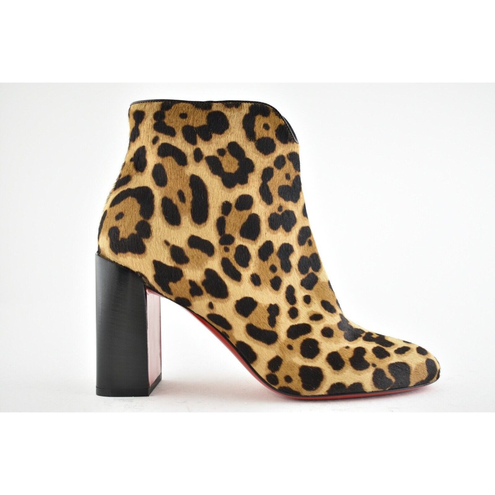 Christian Louboutin Christian Louboutin Castarika 85 Pony Leopard Black Ankle Size US 10 / IT 40 - 2 Thumbnail