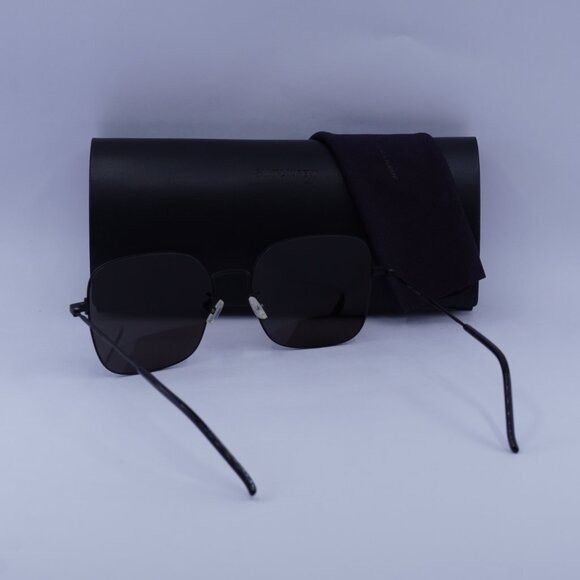 Saint Laurent Paris Saint Laurent SL410 WIRE 002 Sunglasses Black Square Frame Size ONE SIZE - 9 Thumbnail