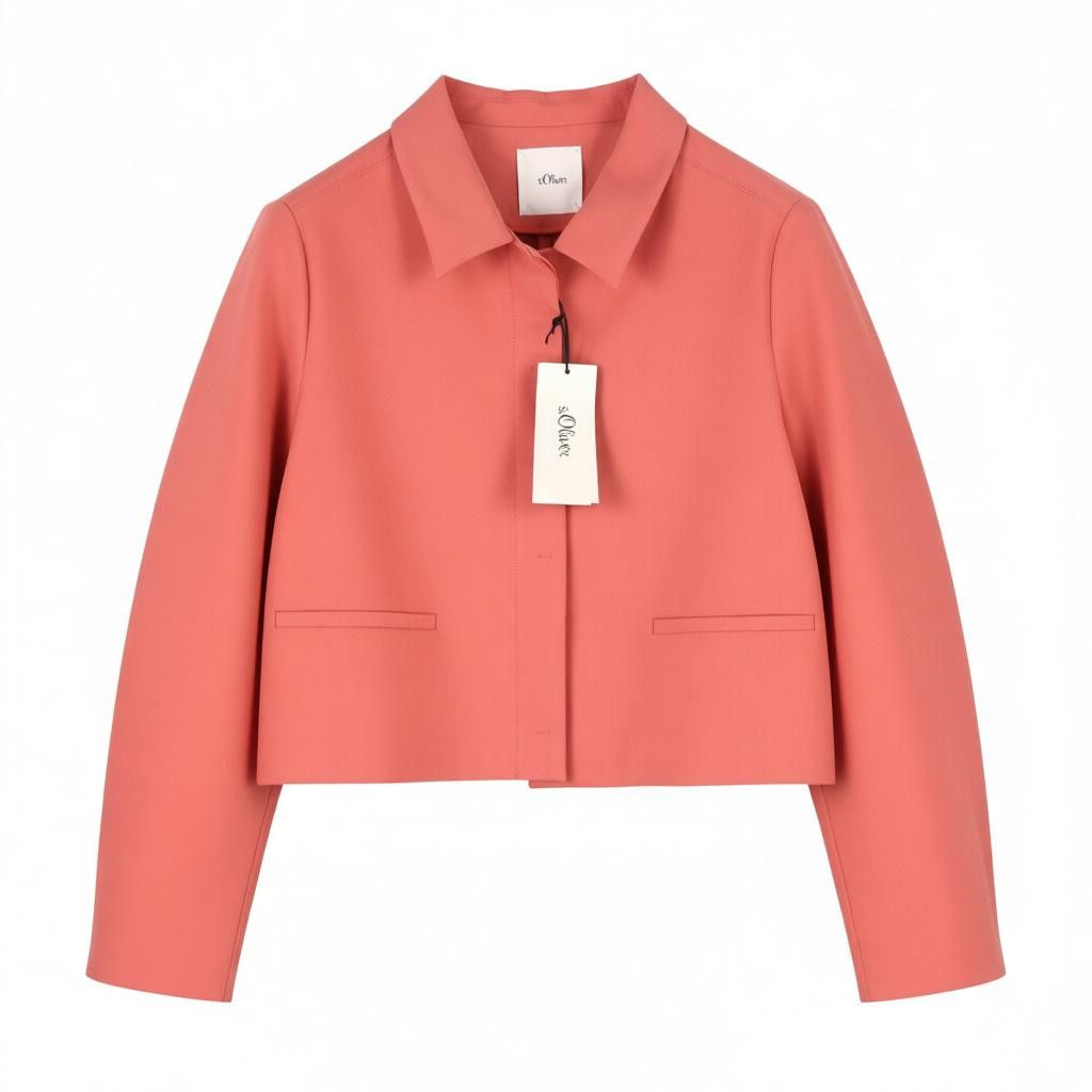 Other EU42 Pink Hidden Button Spread Neck Unlined 88038 Size XL / US 12-14 / IT 48-50 - 1 Thumbnail