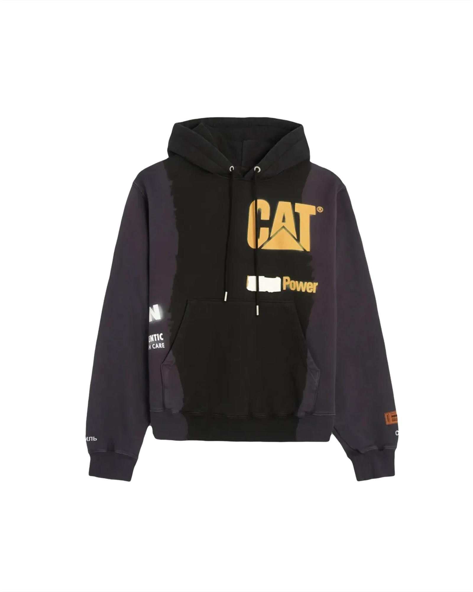 image of Heron Preston Logo Print Color-Block Hoodie, Men's (Size XL)